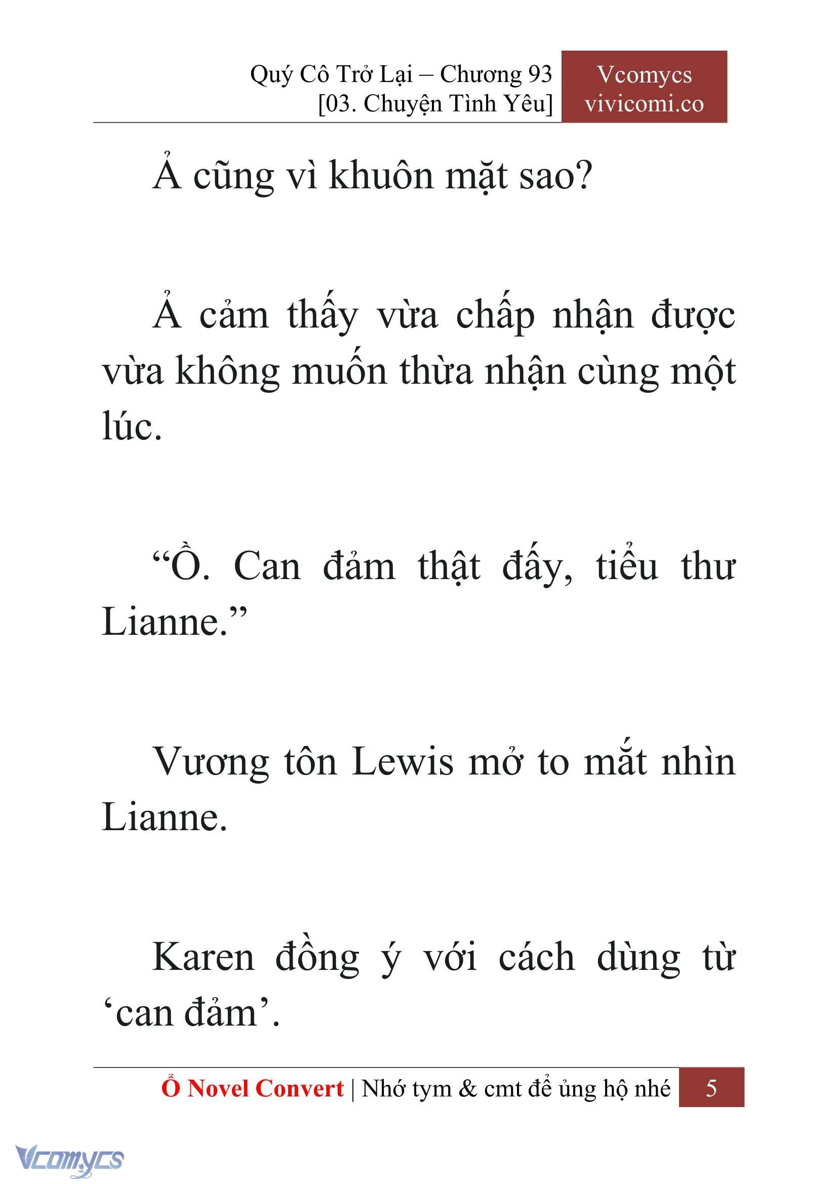 [Novel] Quý Cô Trở Lại Chapter  93 - 7
