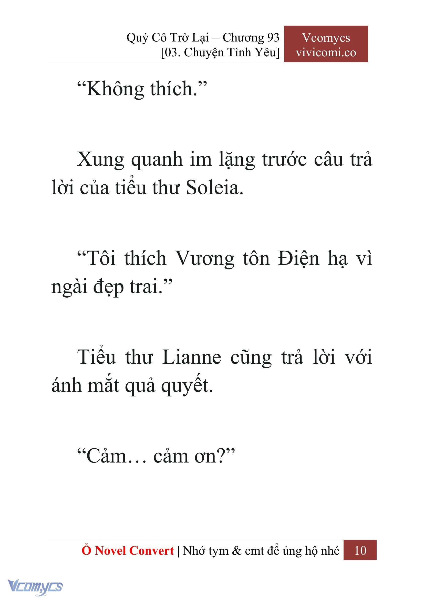 [Novel] Quý Cô Trở Lại Chapter  93 - 12