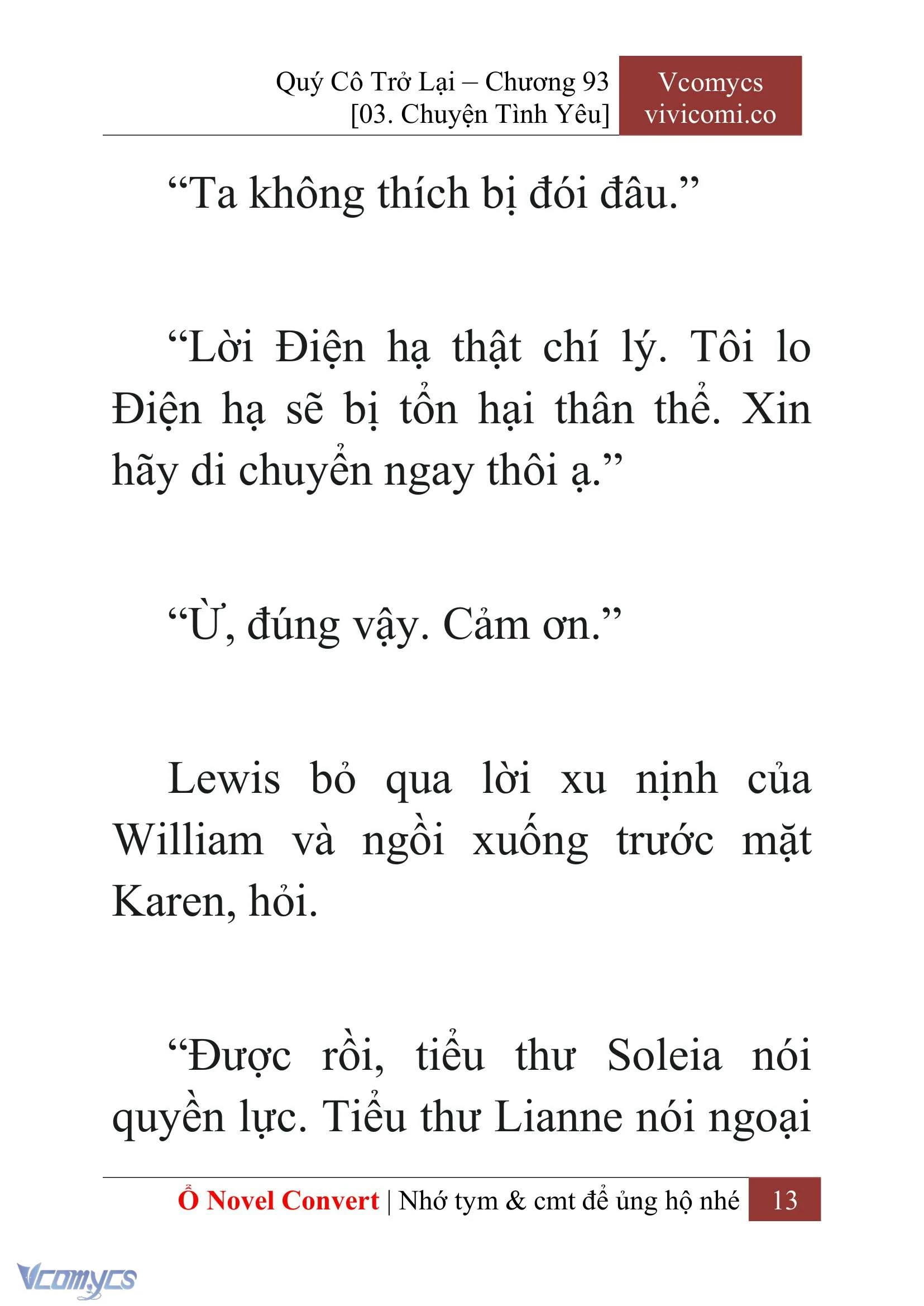 [Novel] Quý Cô Trở Lại Chapter  93 - 15