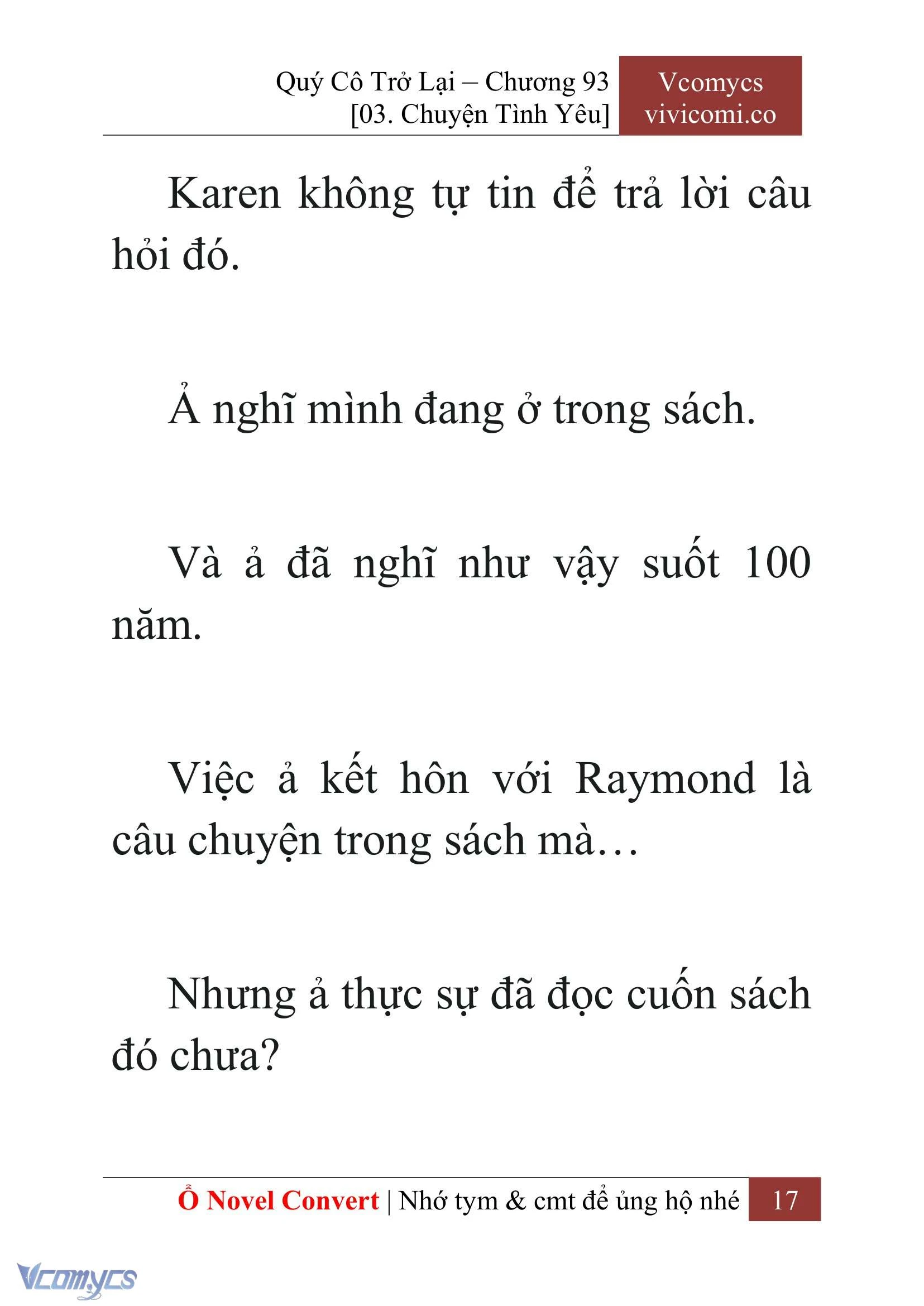 [Novel] Quý Cô Trở Lại Chapter  93 - 19