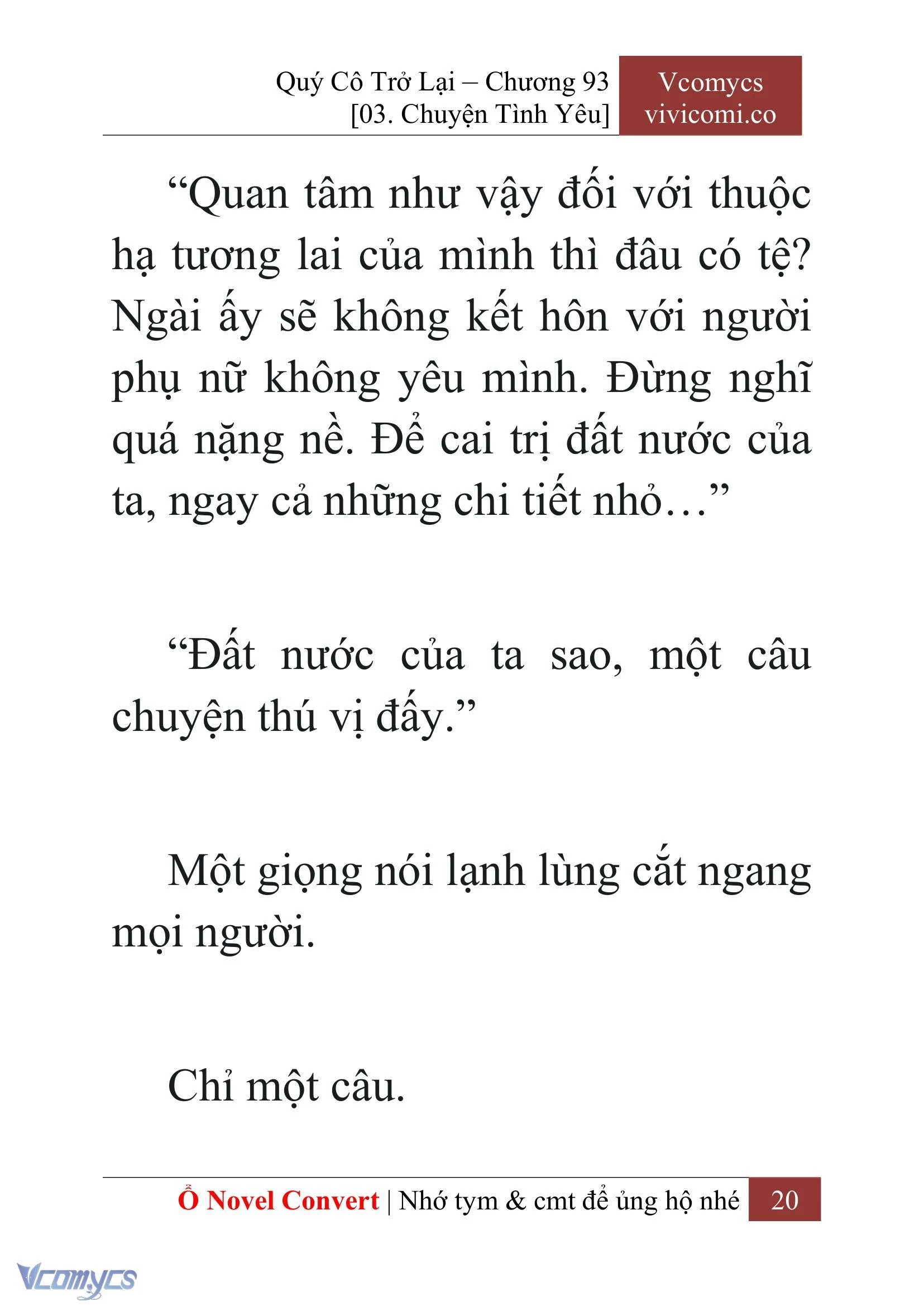 [Novel] Quý Cô Trở Lại Chapter  93 - 22