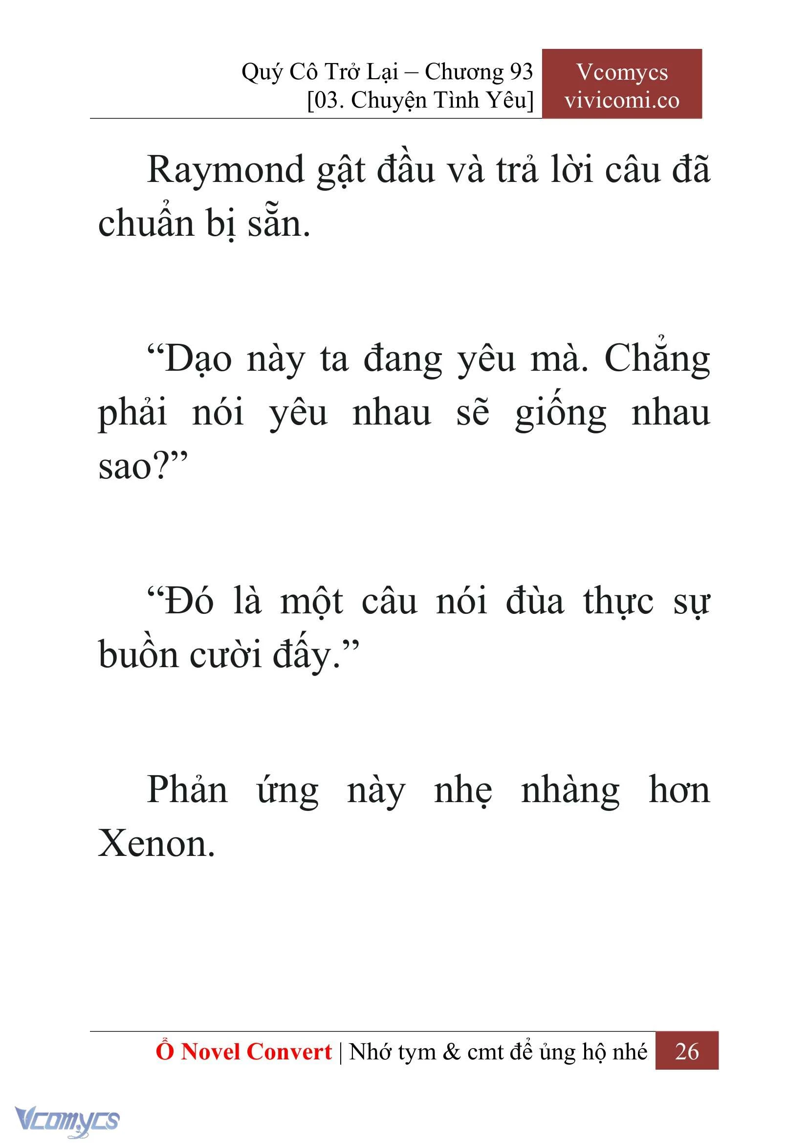 [Novel] Quý Cô Trở Lại Chapter  93 - 28