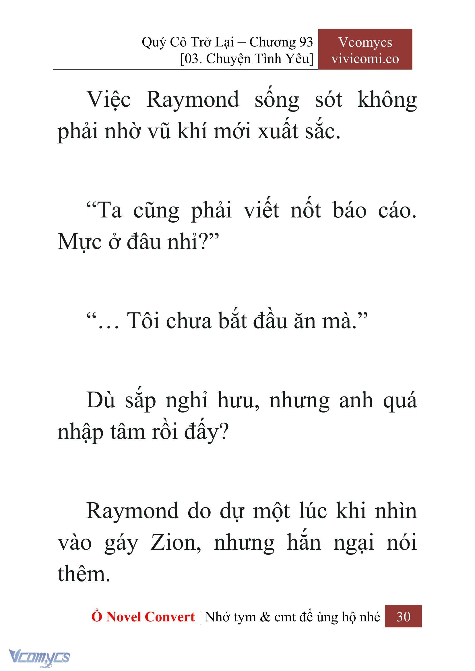 [Novel] Quý Cô Trở Lại Chapter  93 - 32