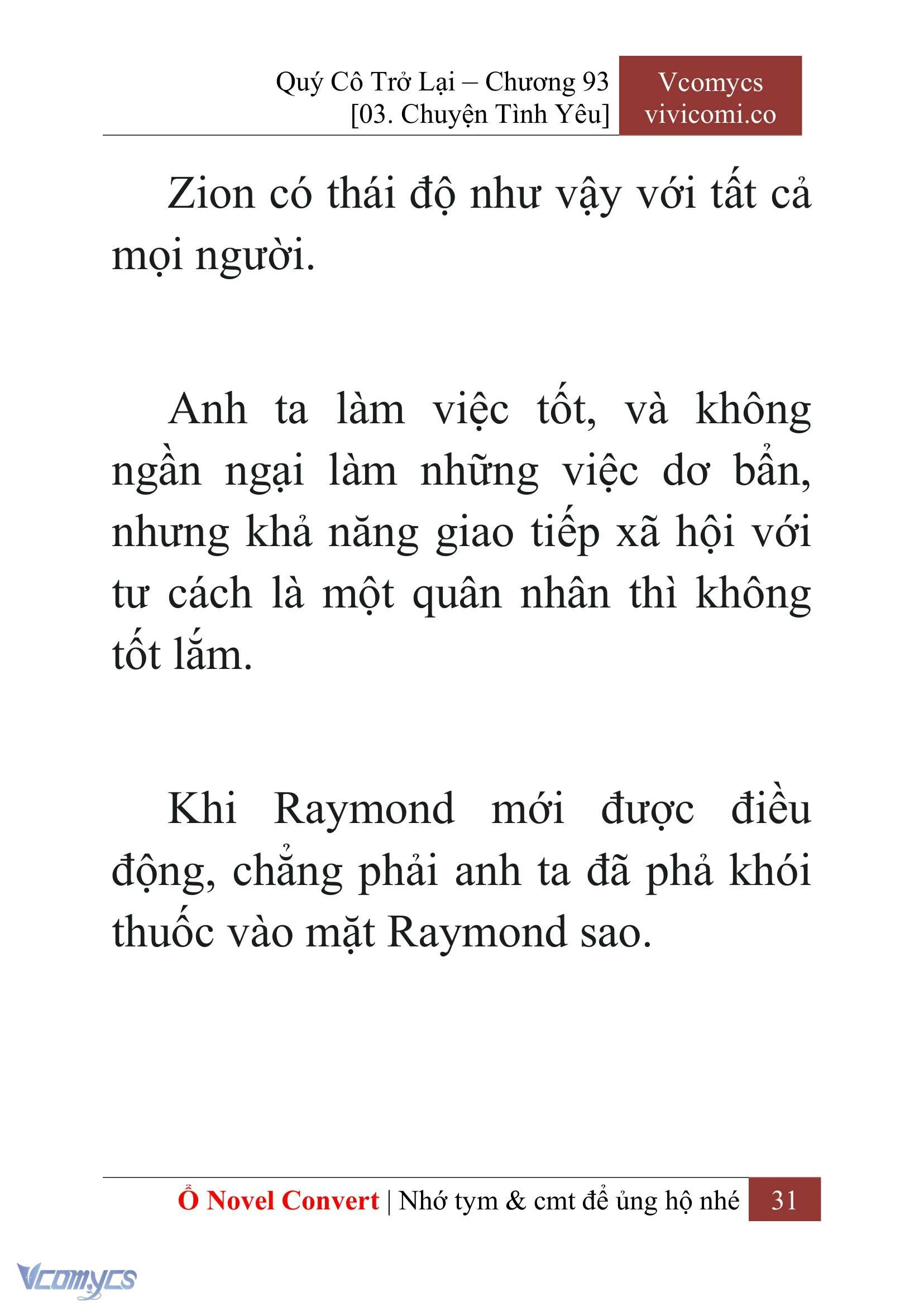 [Novel] Quý Cô Trở Lại Chapter  93 - 33