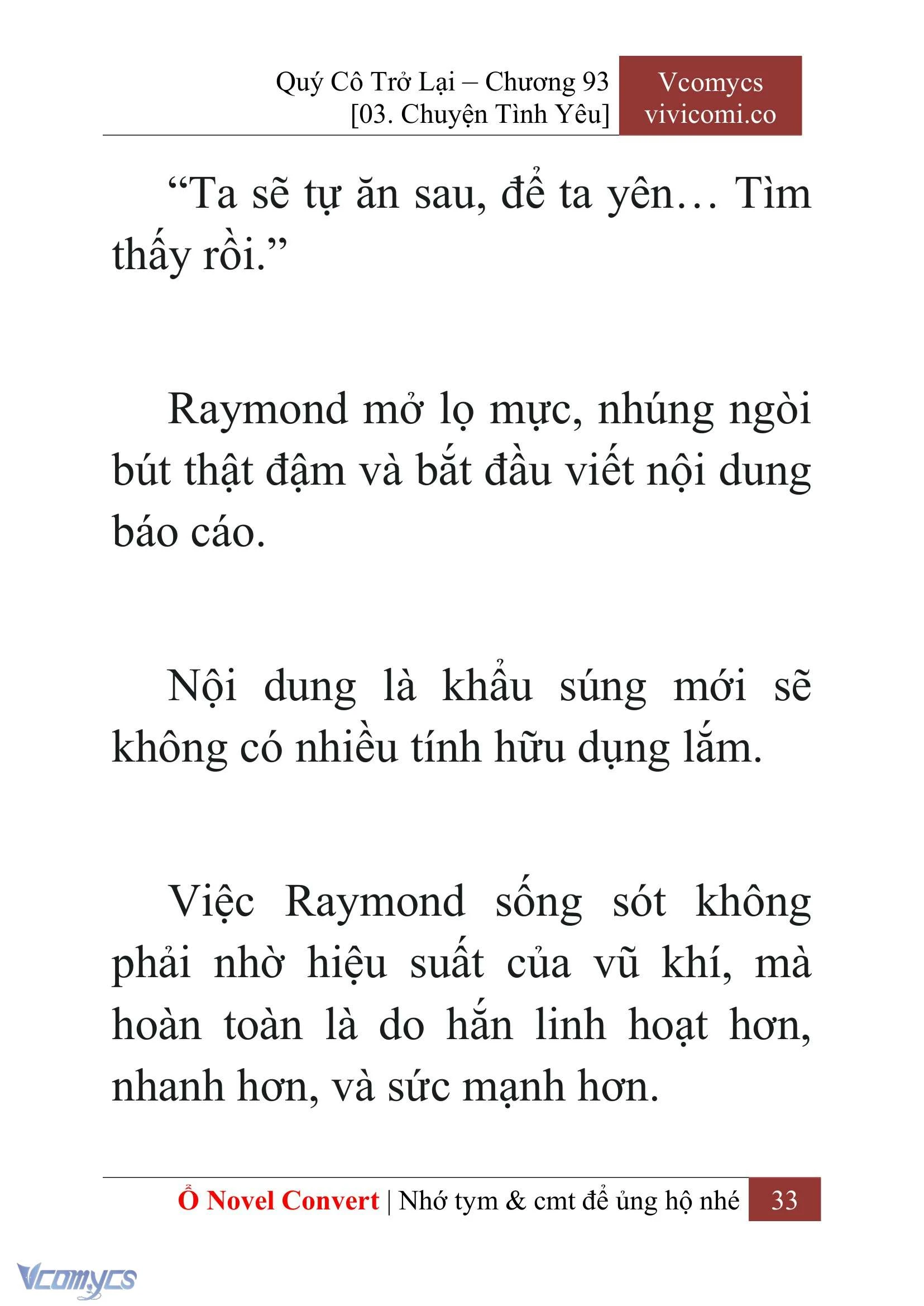 [Novel] Quý Cô Trở Lại Chapter  93 - 35