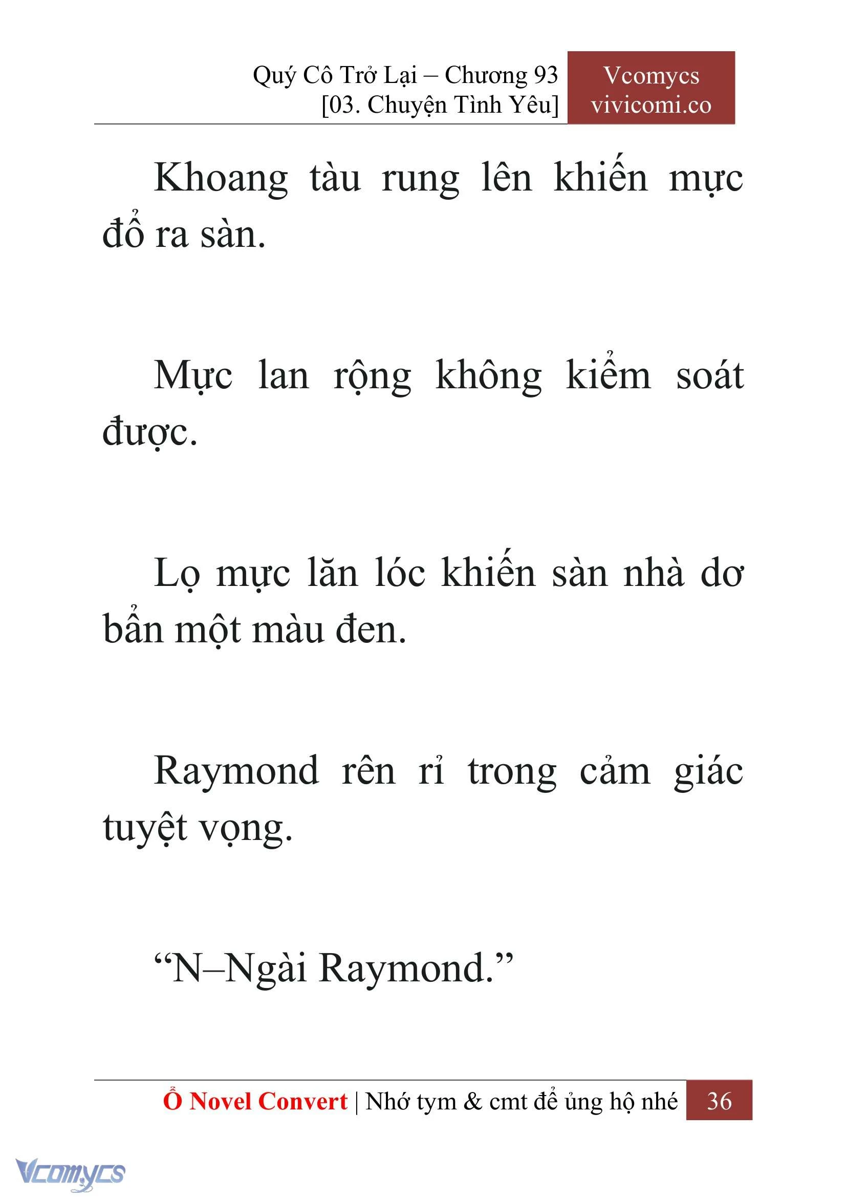 [Novel] Quý Cô Trở Lại Chapter  93 - 38