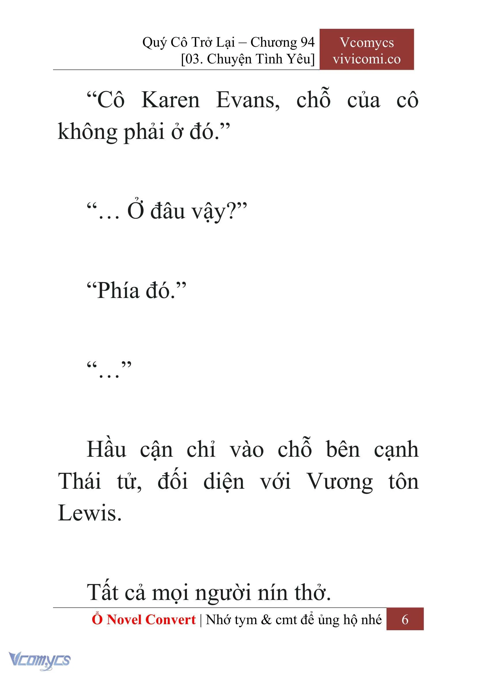 [Novel] Quý Cô Trở Lại Chapter  94 - 8