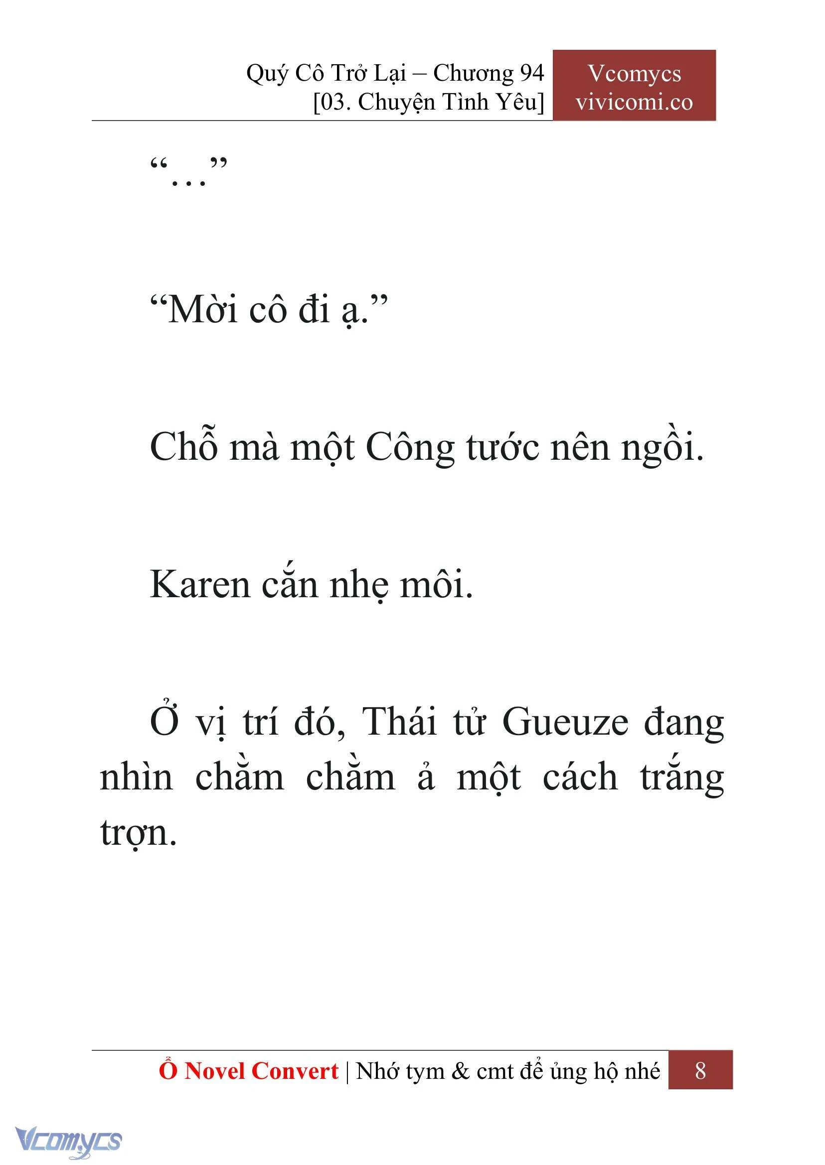 [Novel] Quý Cô Trở Lại Chapter  94 - 10