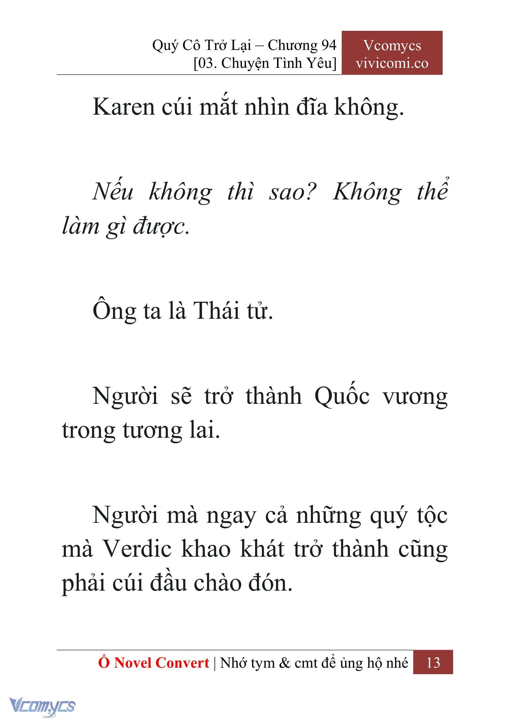[Novel] Quý Cô Trở Lại Chapter  94 - 15