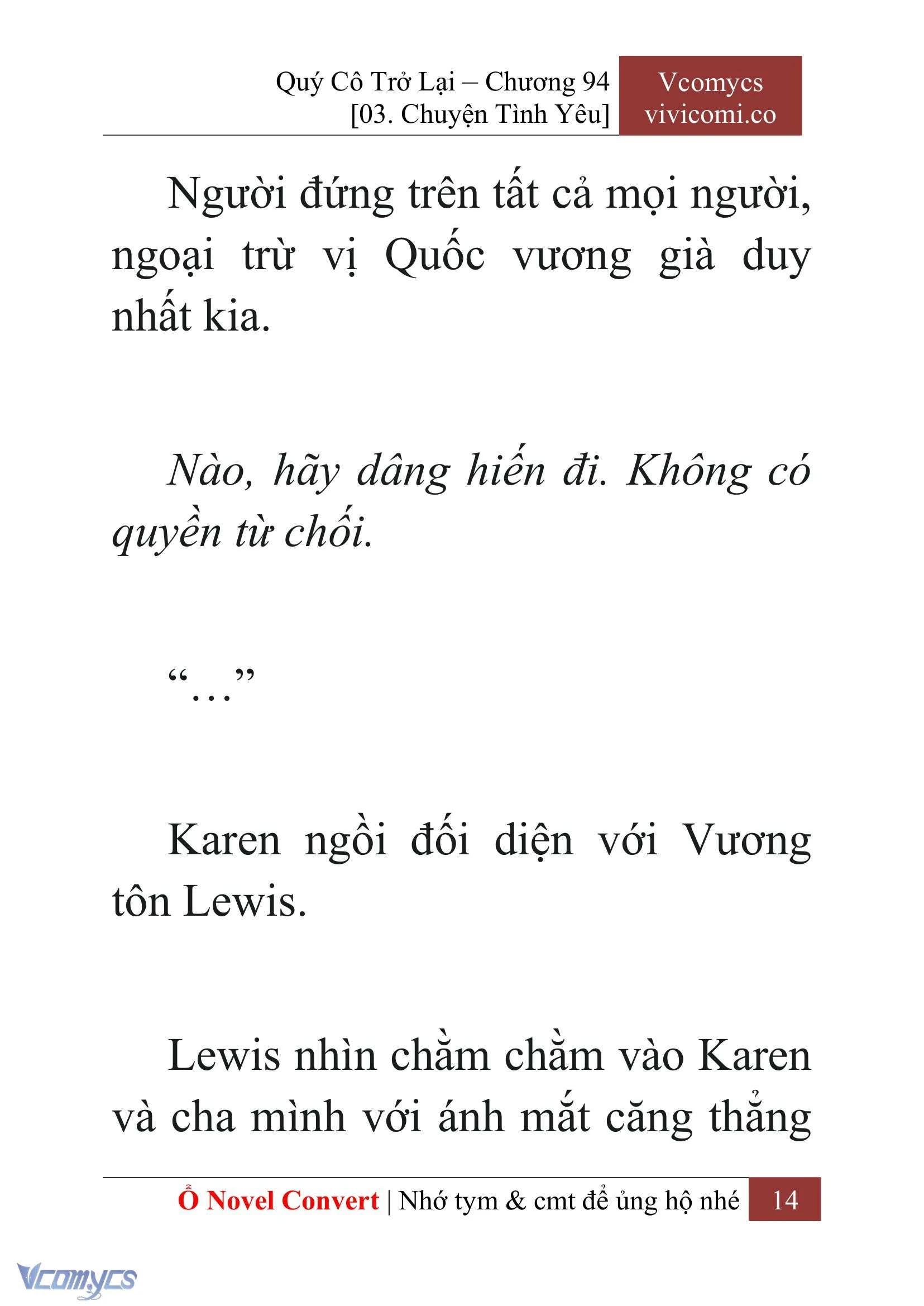 [Novel] Quý Cô Trở Lại Chapter  94 - 16