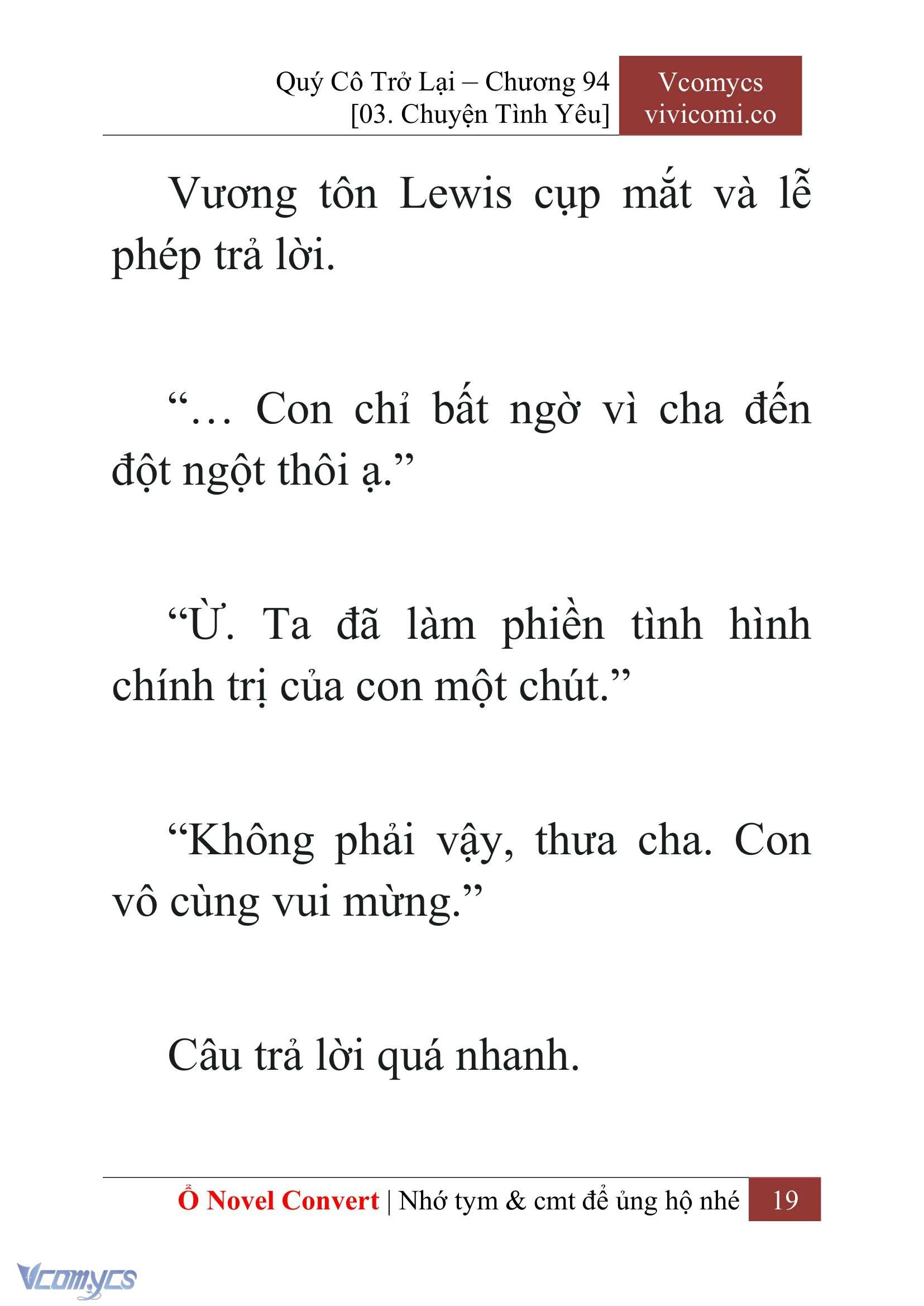 [Novel] Quý Cô Trở Lại Chapter  94 - 21