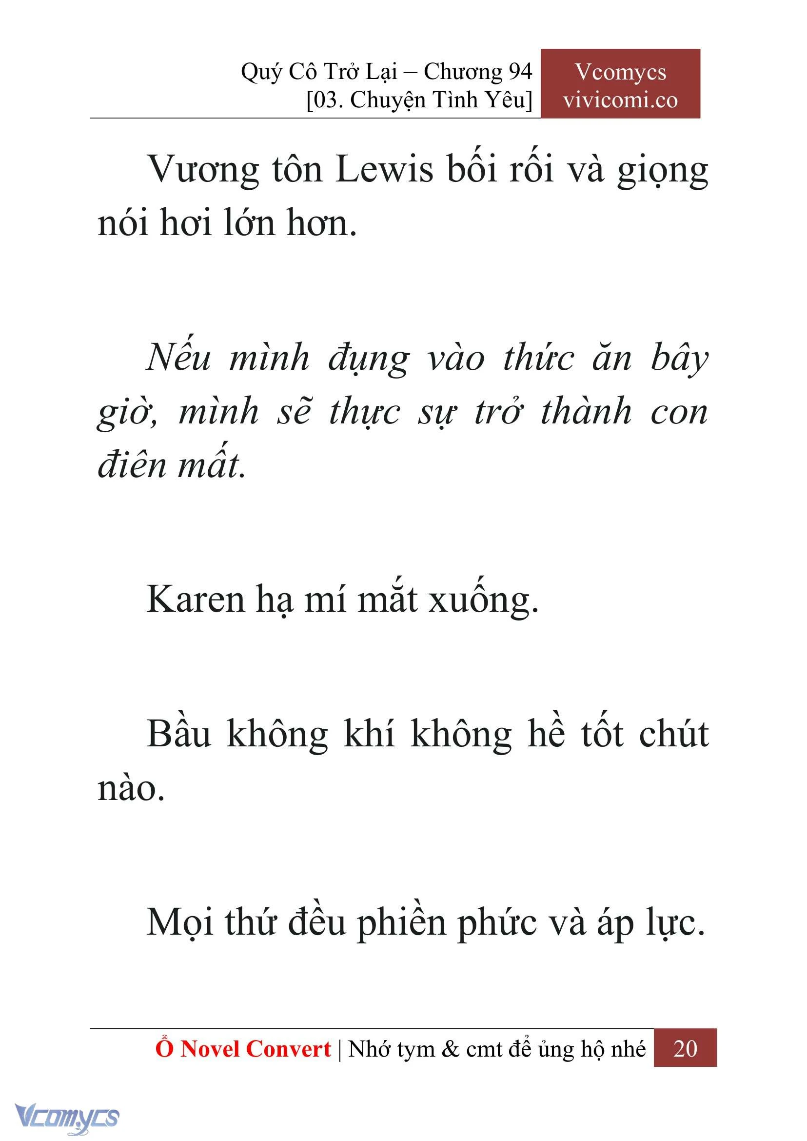 [Novel] Quý Cô Trở Lại Chapter  94 - 22
