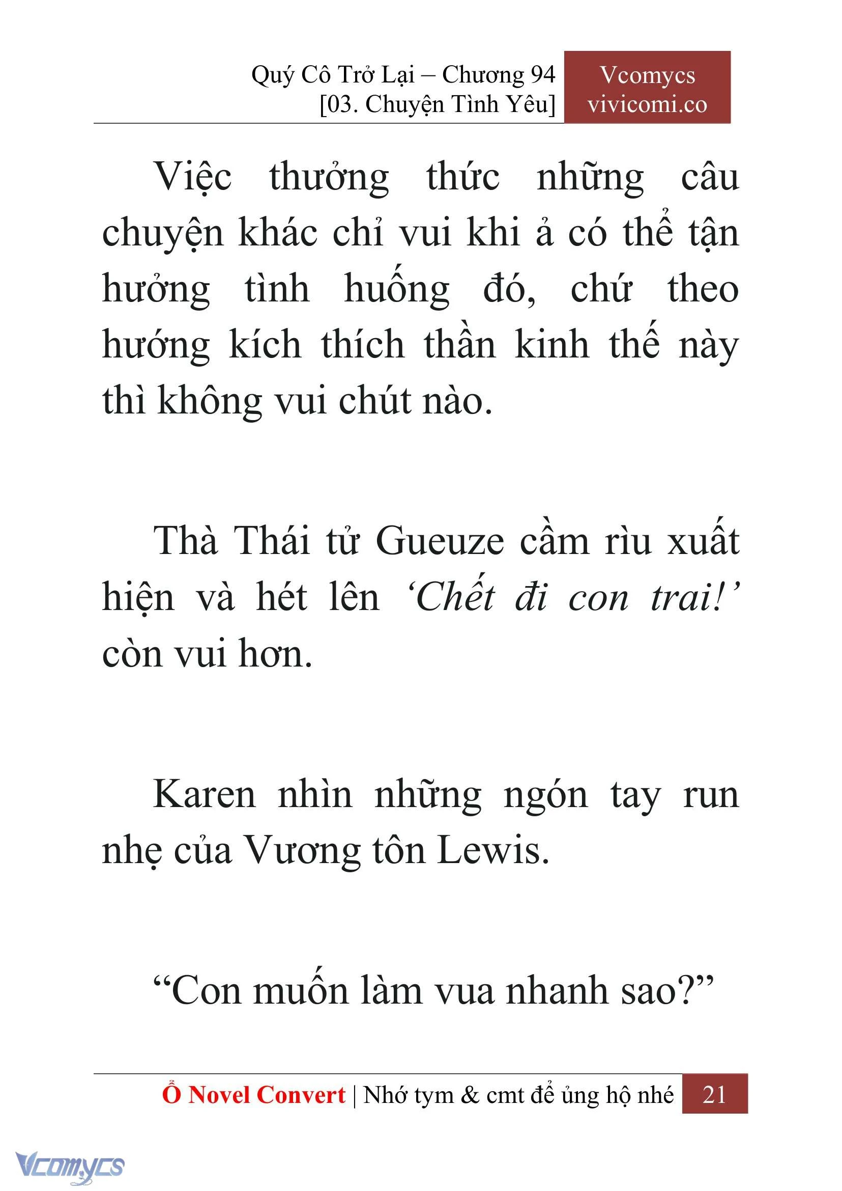 [Novel] Quý Cô Trở Lại Chapter  94 - 23