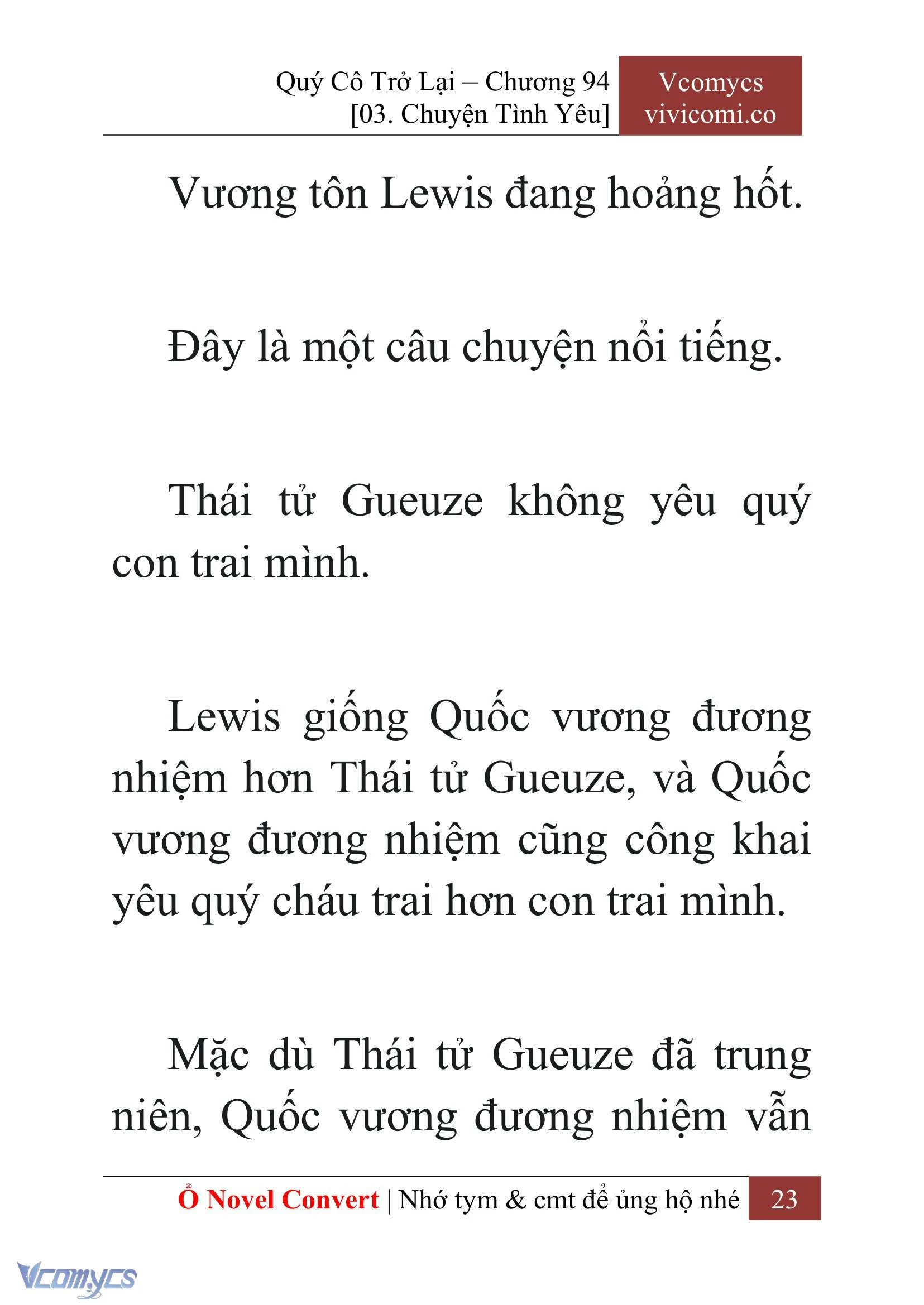 [Novel] Quý Cô Trở Lại Chapter  94 - 25