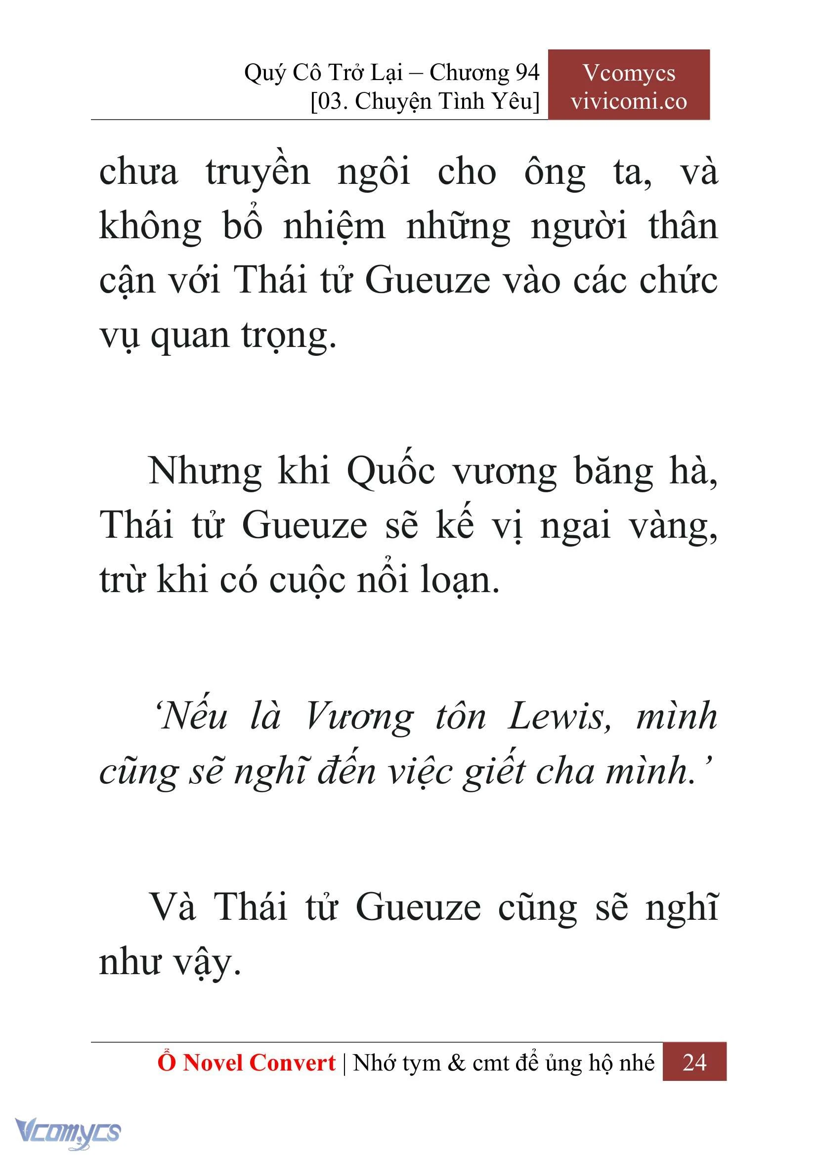 [Novel] Quý Cô Trở Lại Chapter  94 - 26
