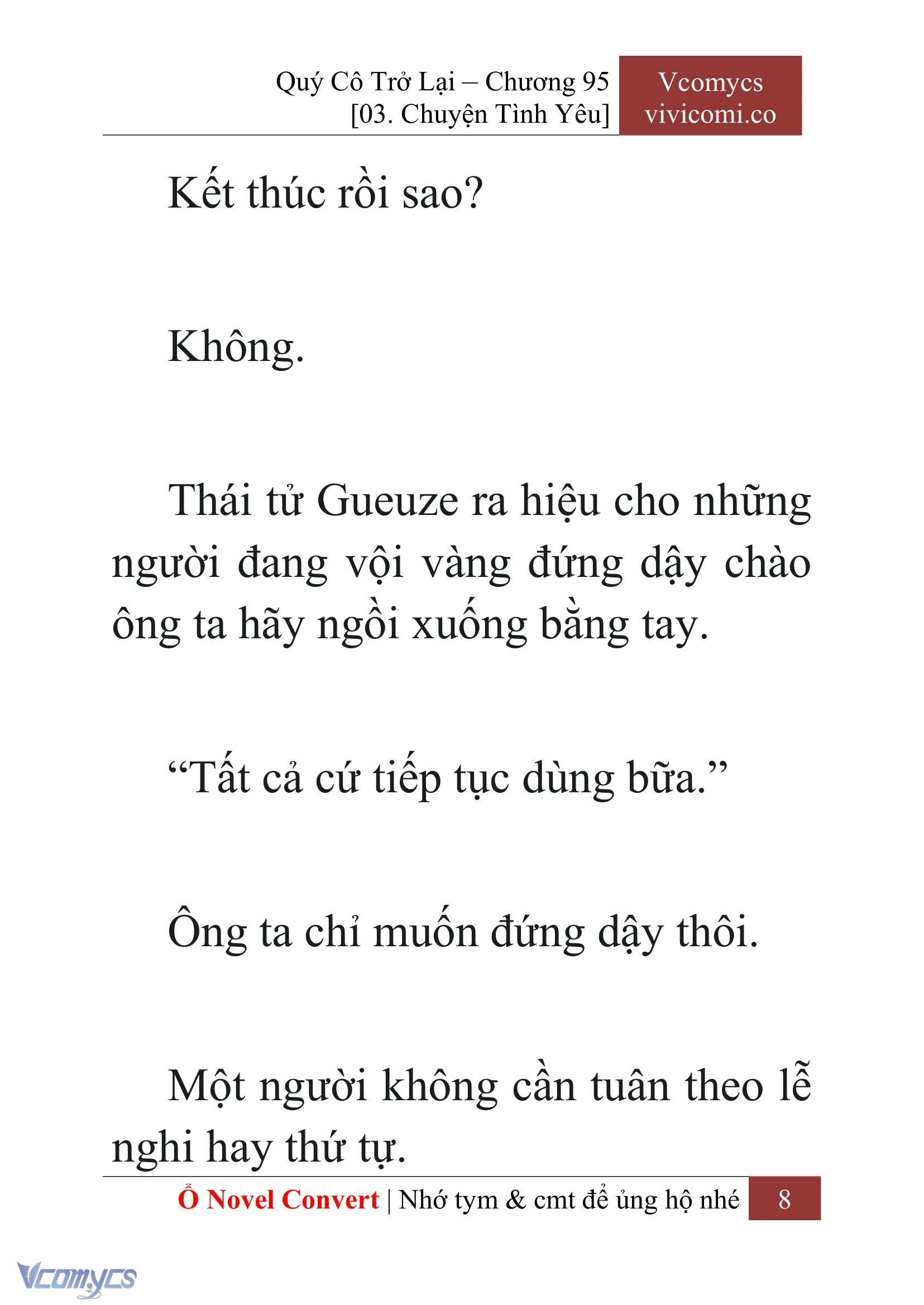 [Novel] Quý Cô Trở Lại Chapter  95 - 10