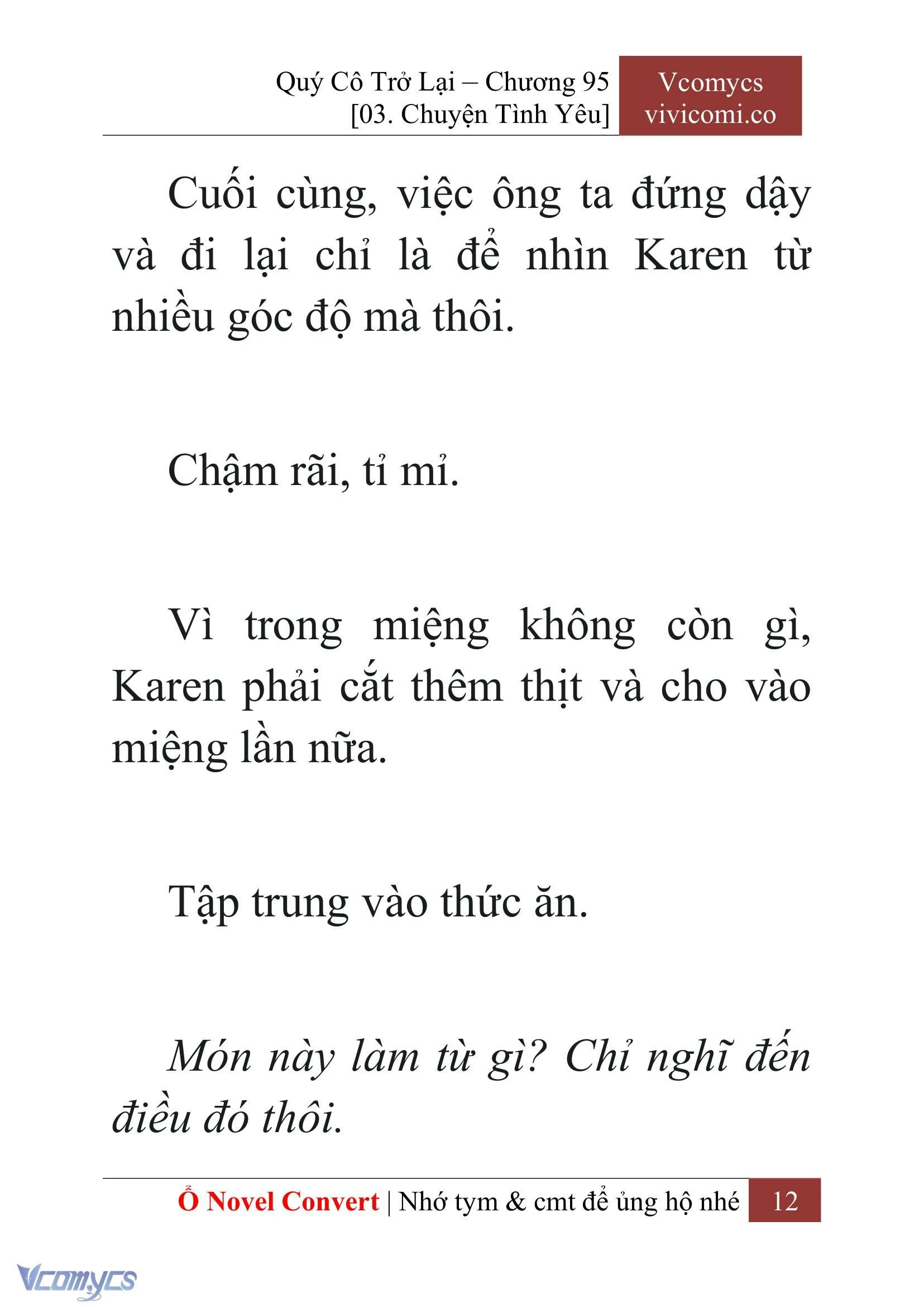 [Novel] Quý Cô Trở Lại Chapter  95 - 14