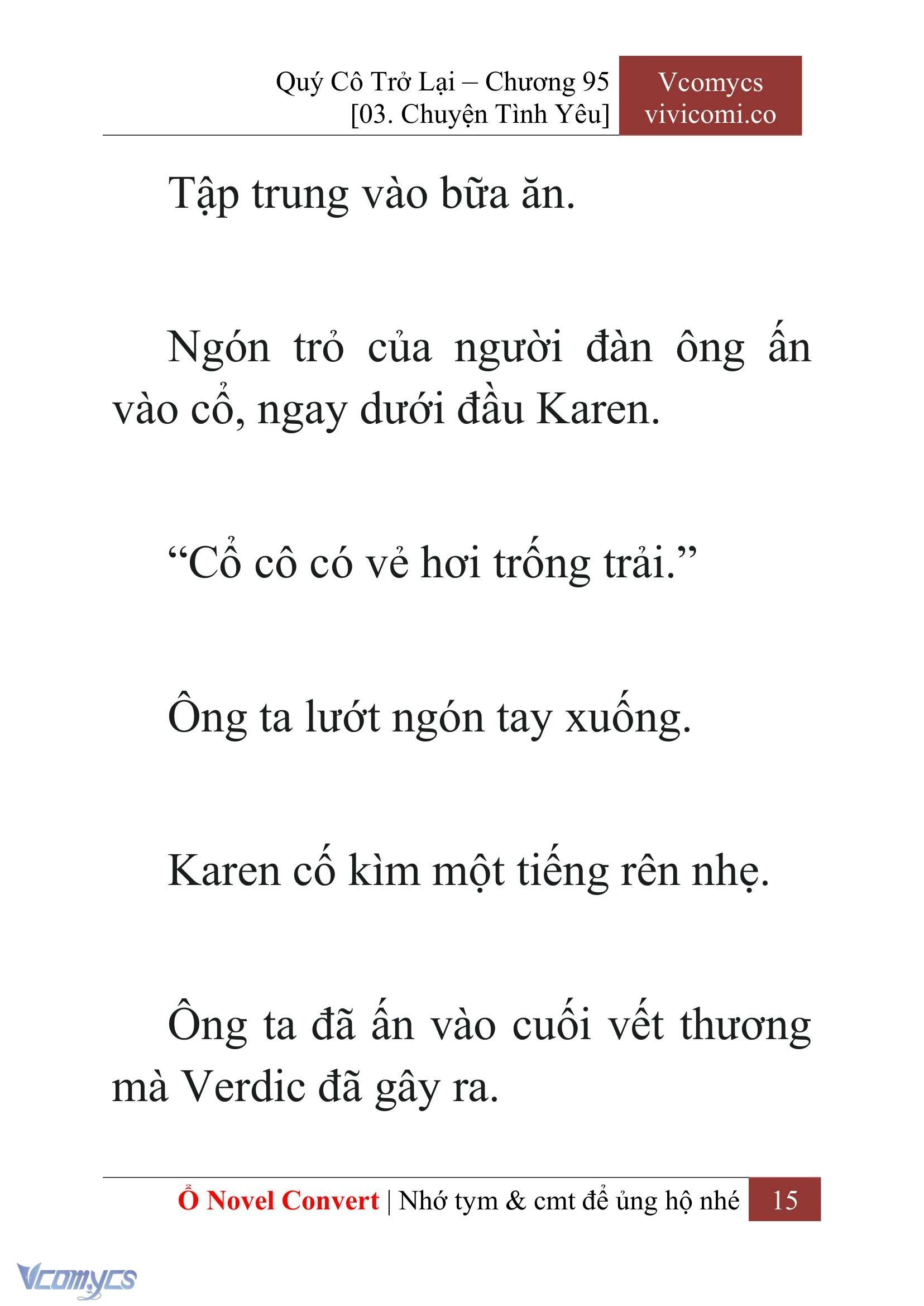[Novel] Quý Cô Trở Lại Chapter  95 - 17