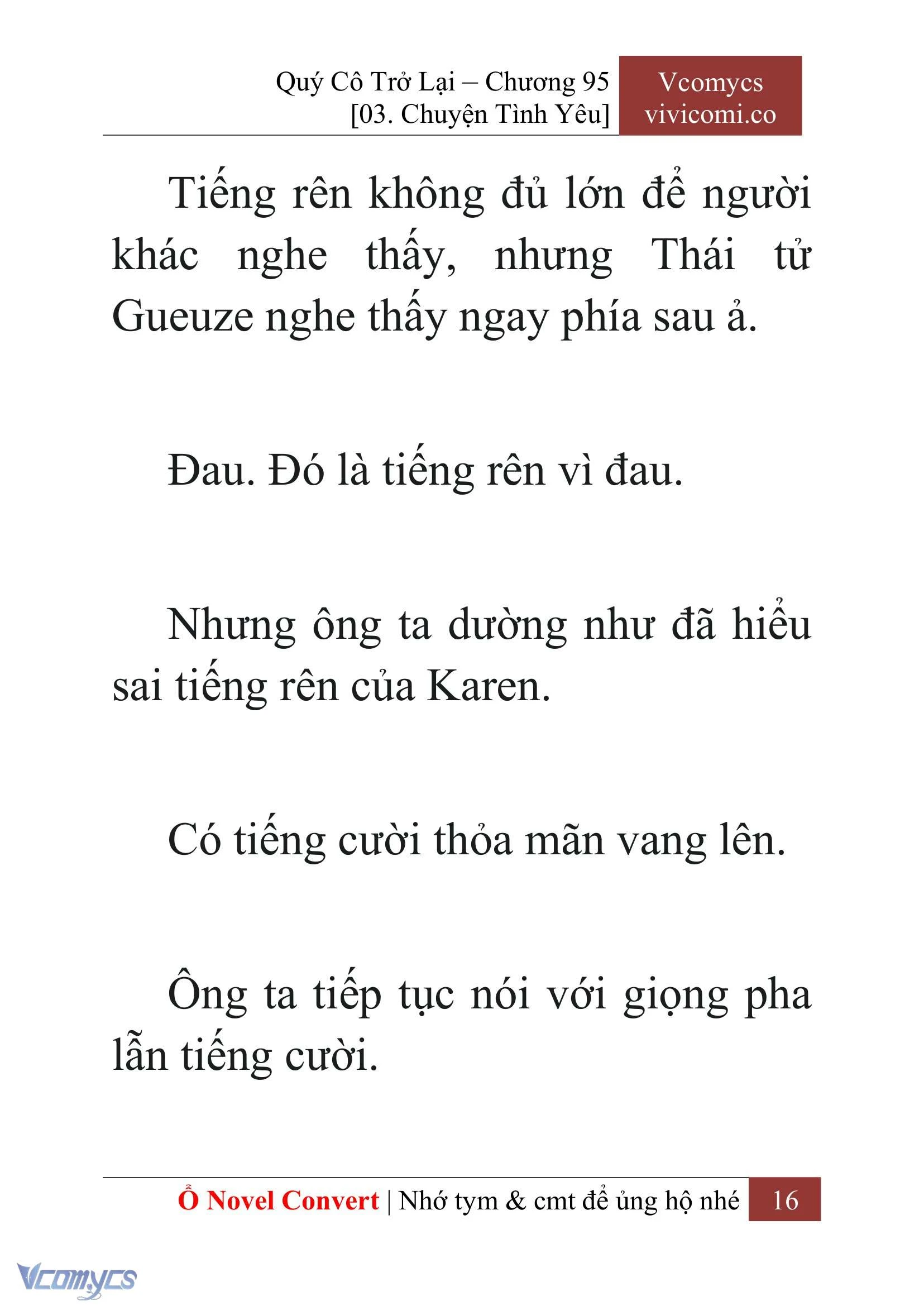 [Novel] Quý Cô Trở Lại Chapter  95 - 18