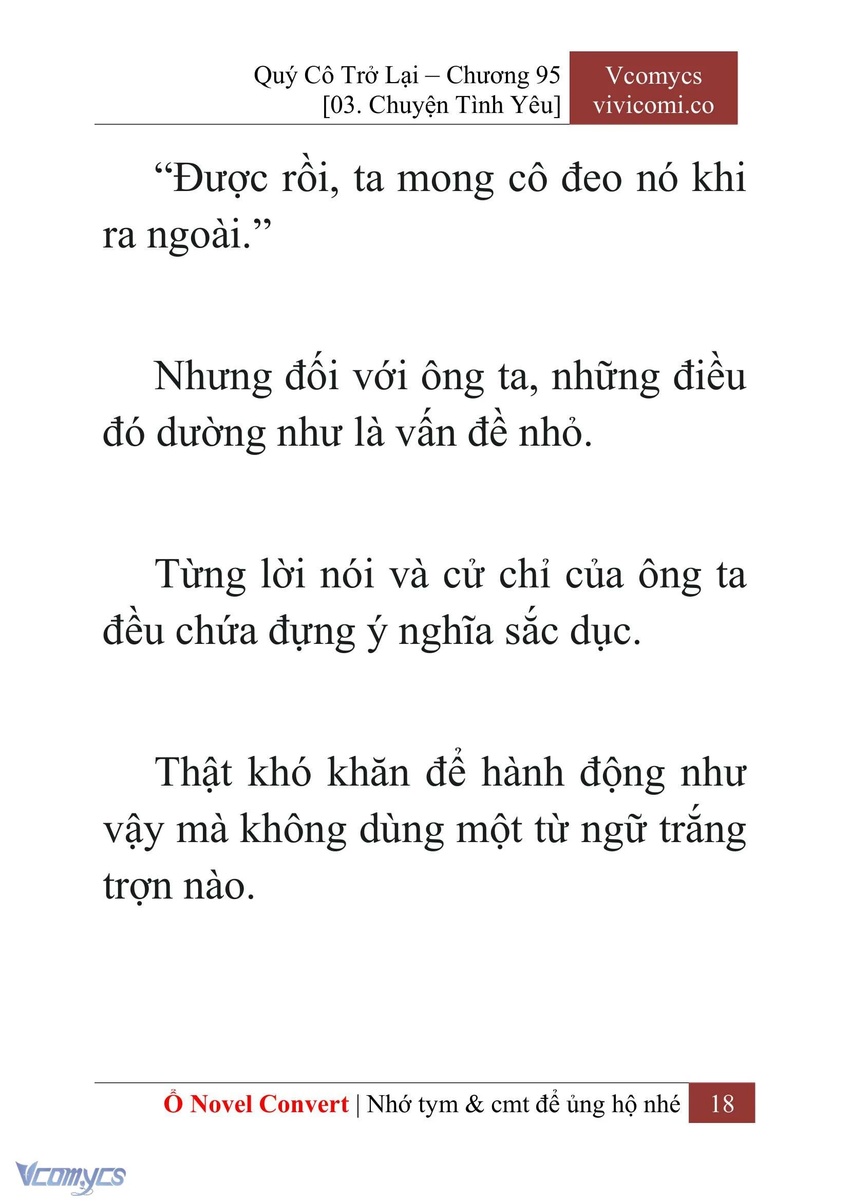 [Novel] Quý Cô Trở Lại Chapter  95 - 20