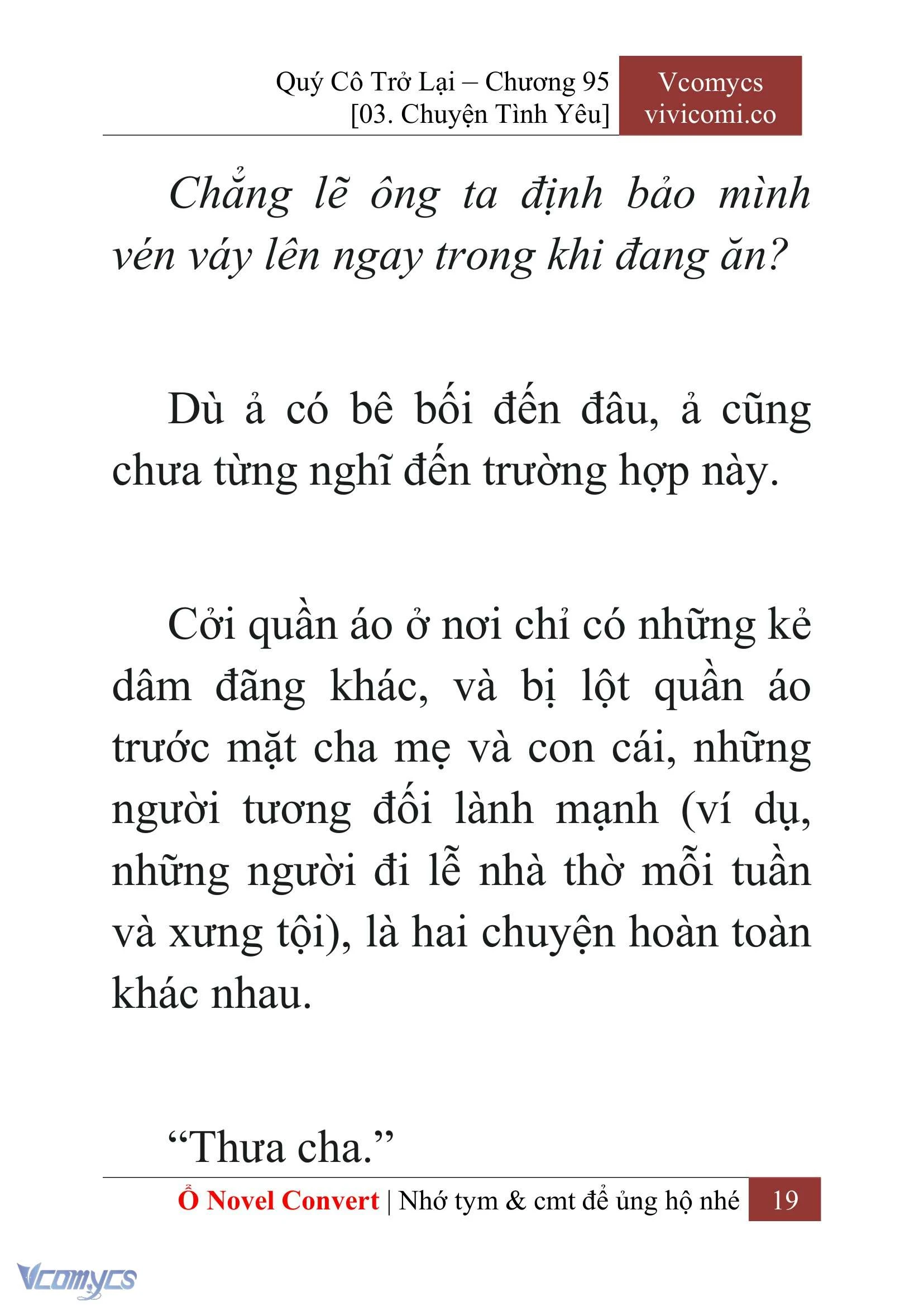 [Novel] Quý Cô Trở Lại Chapter  95 - 21
