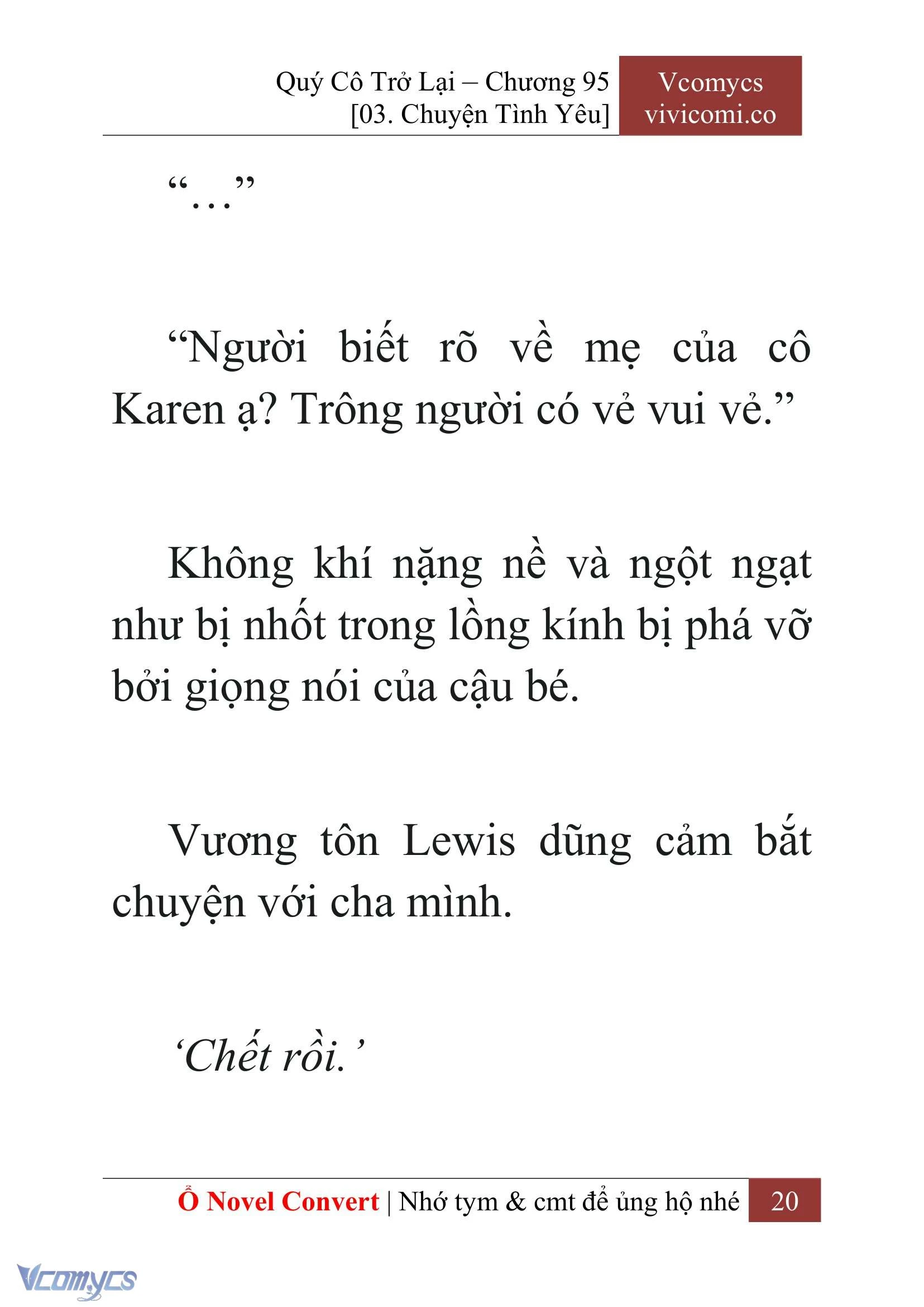 [Novel] Quý Cô Trở Lại Chapter  95 - 22