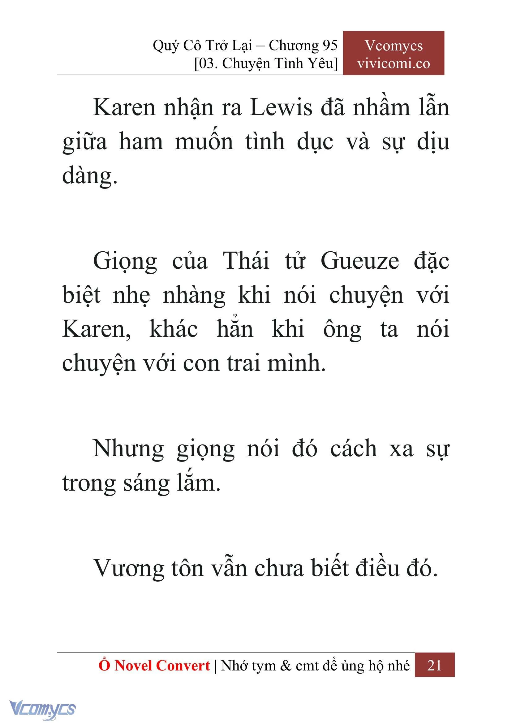 [Novel] Quý Cô Trở Lại Chapter  95 - 23
