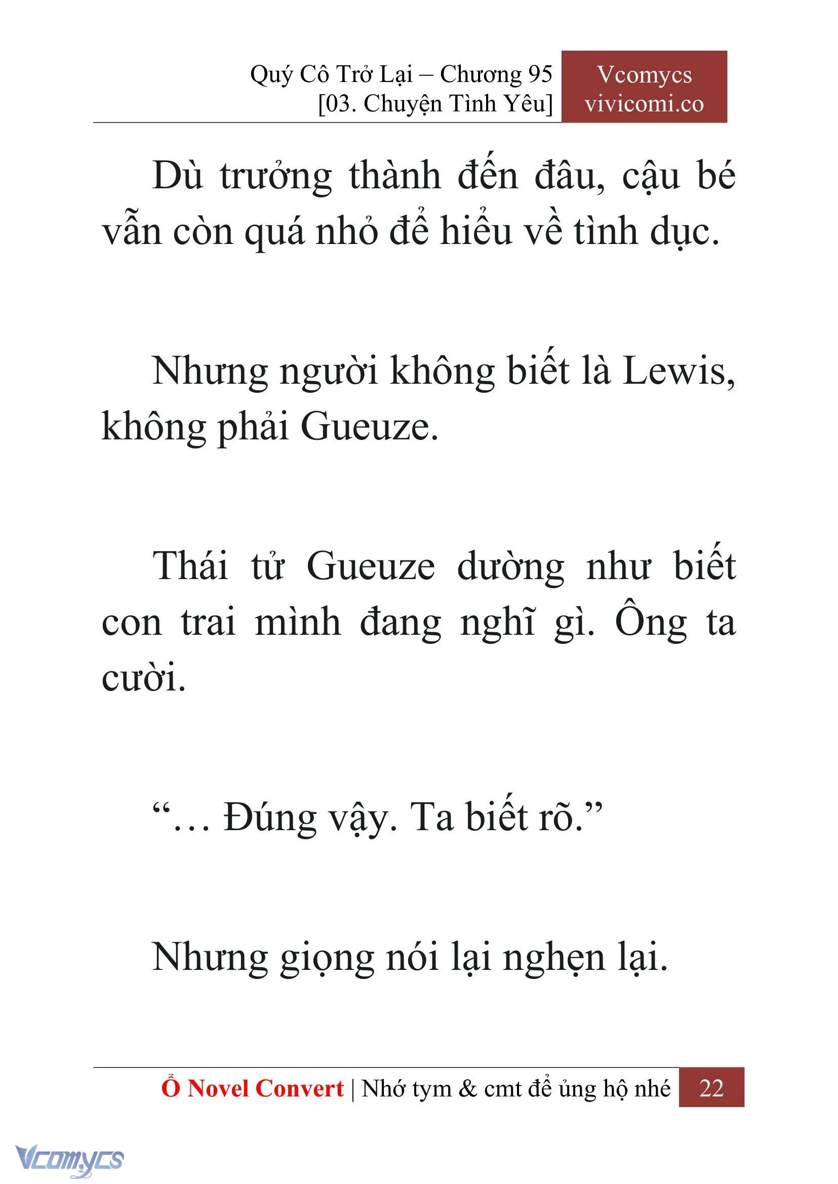 [Novel] Quý Cô Trở Lại Chapter  95 - 24