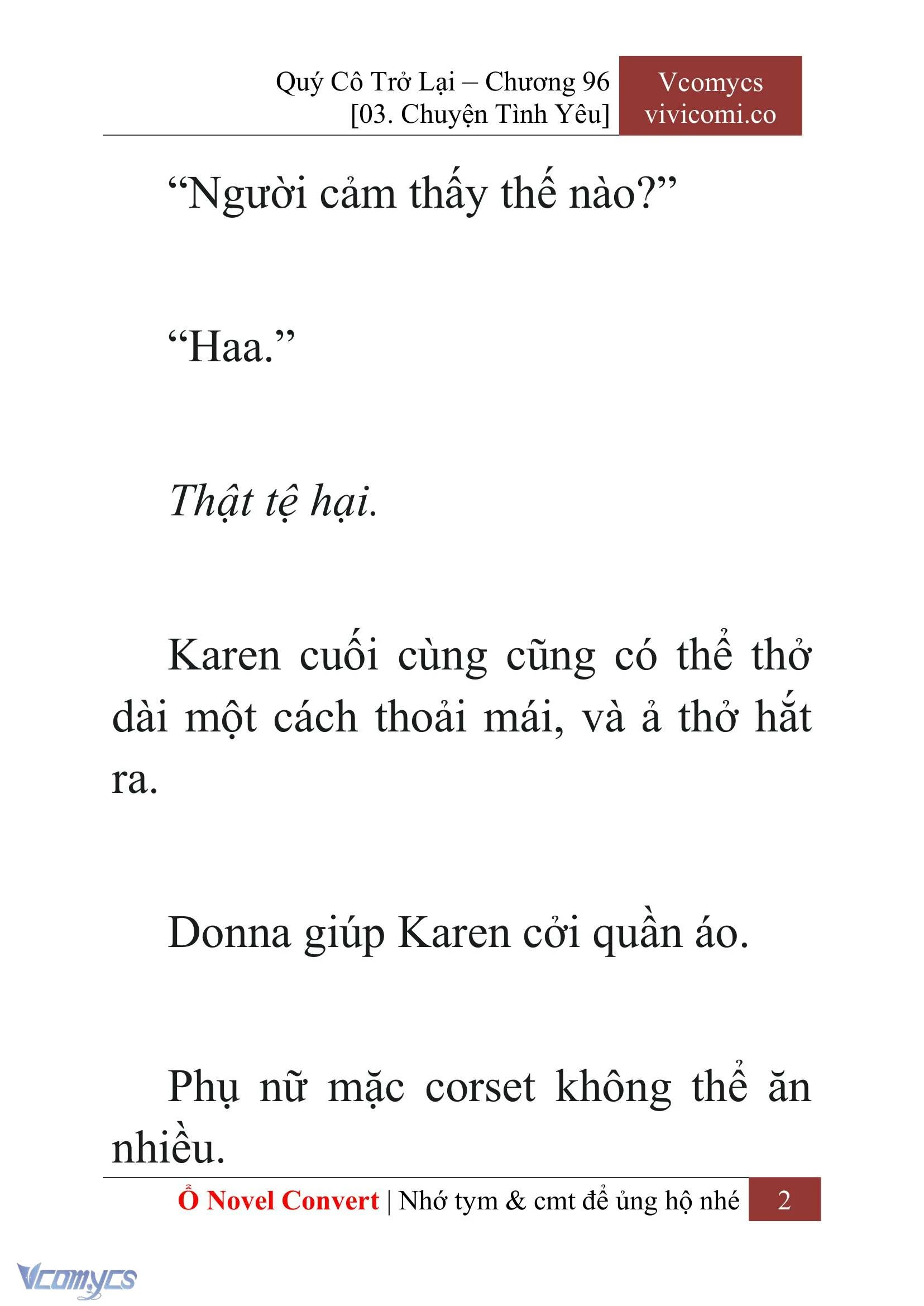 [Novel] Quý Cô Trở Lại Chapter  96 - 4