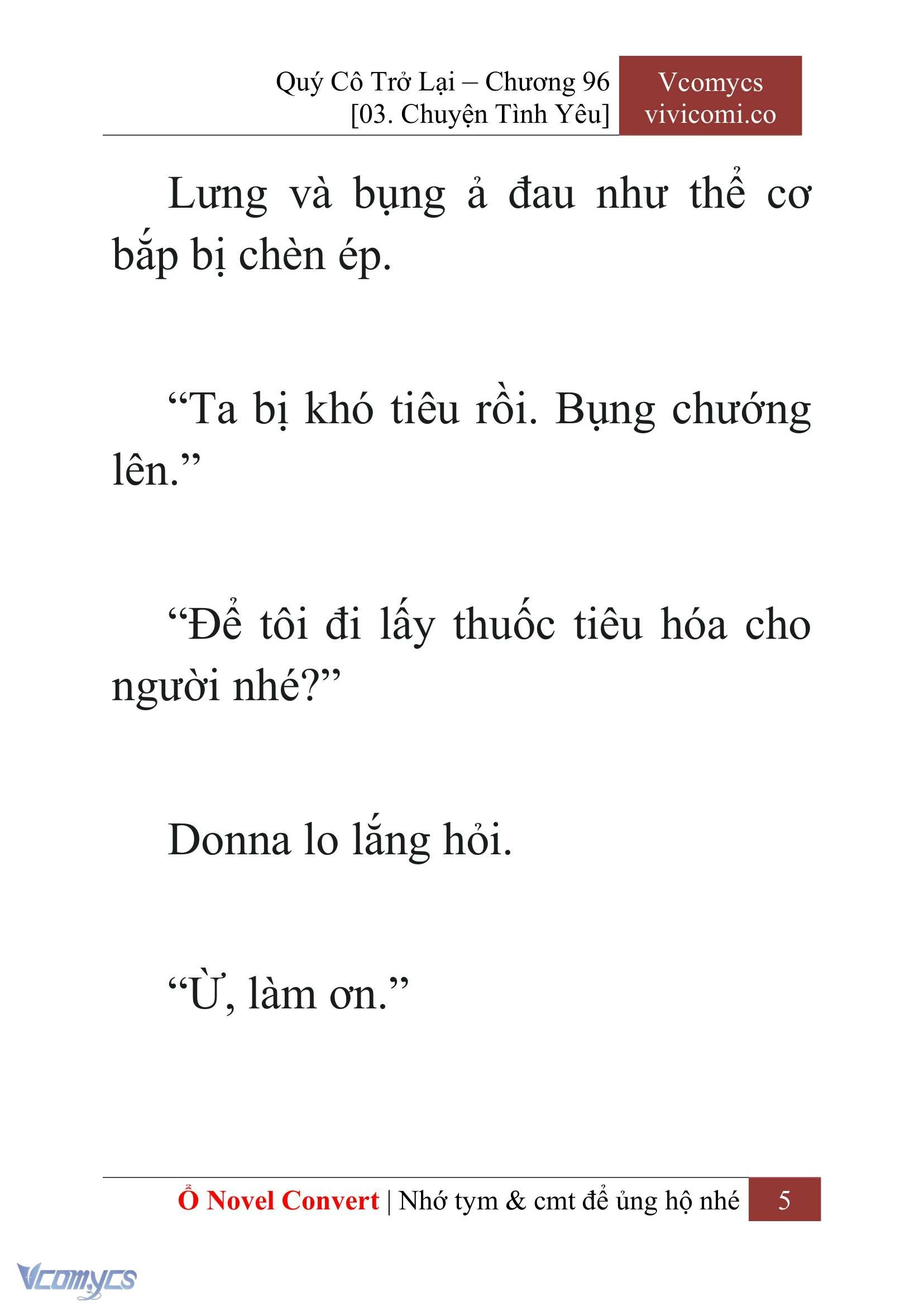 [Novel] Quý Cô Trở Lại Chapter  96 - 7