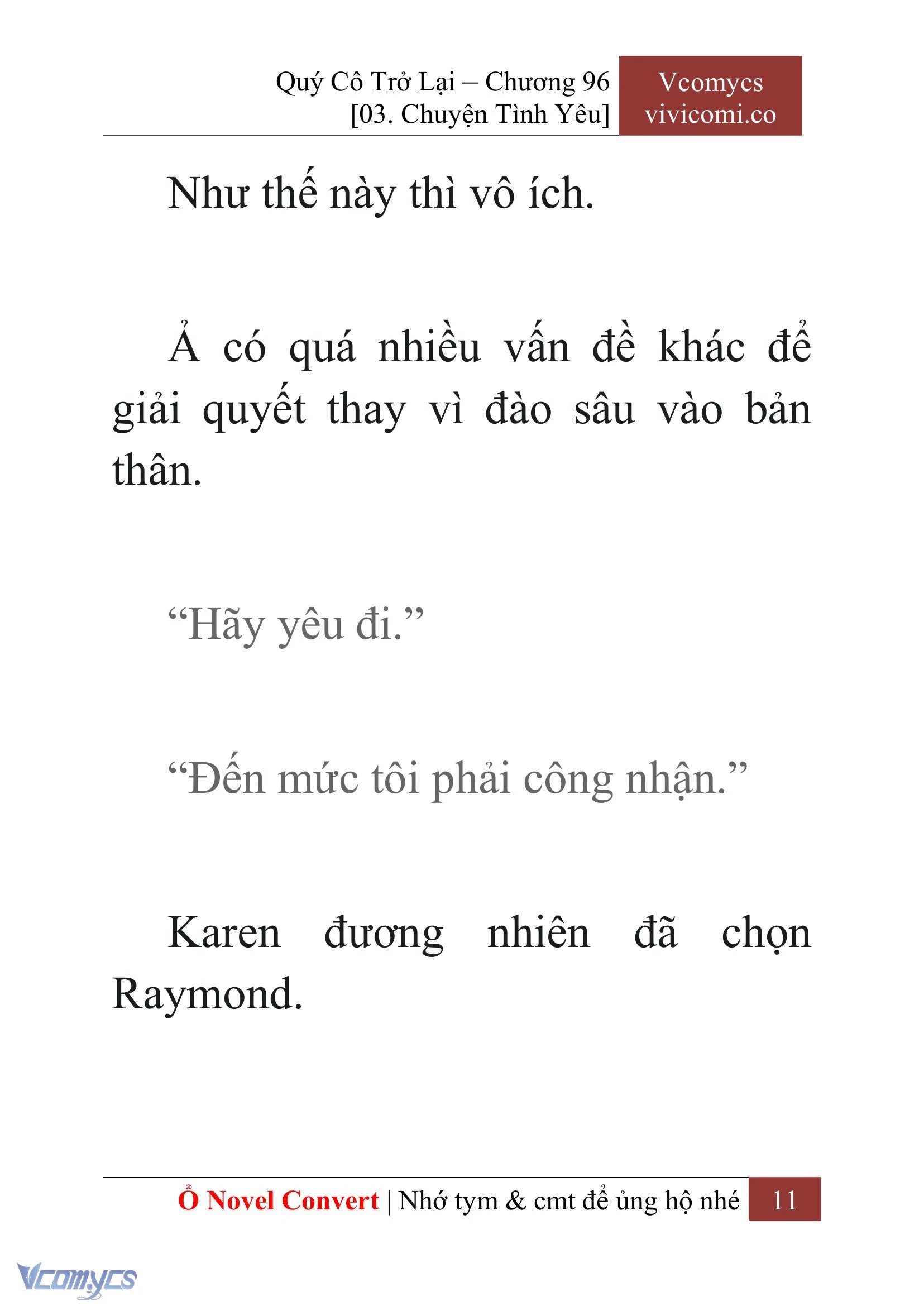 [Novel] Quý Cô Trở Lại Chapter  96 - 13