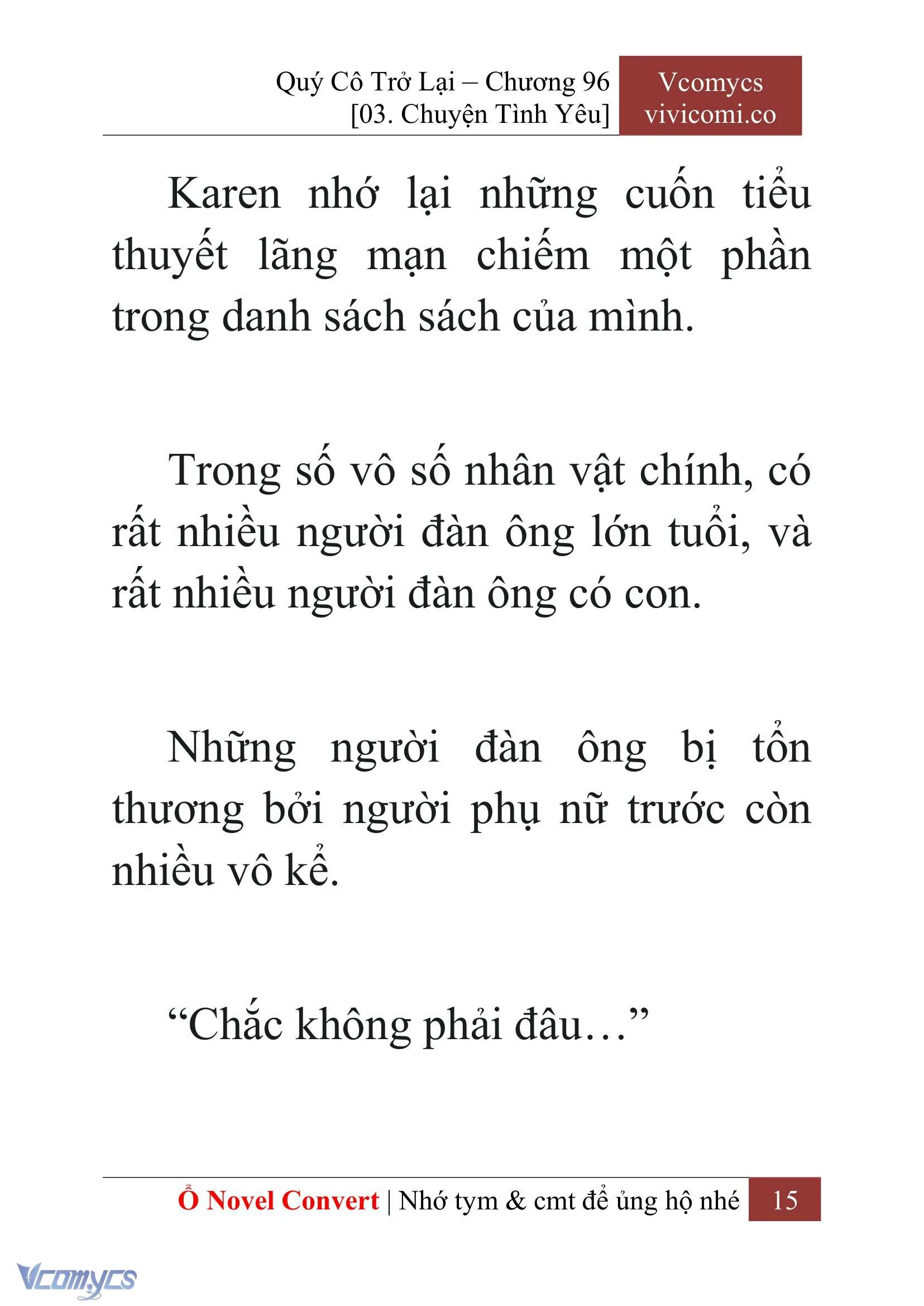 [Novel] Quý Cô Trở Lại Chapter  96 - 17