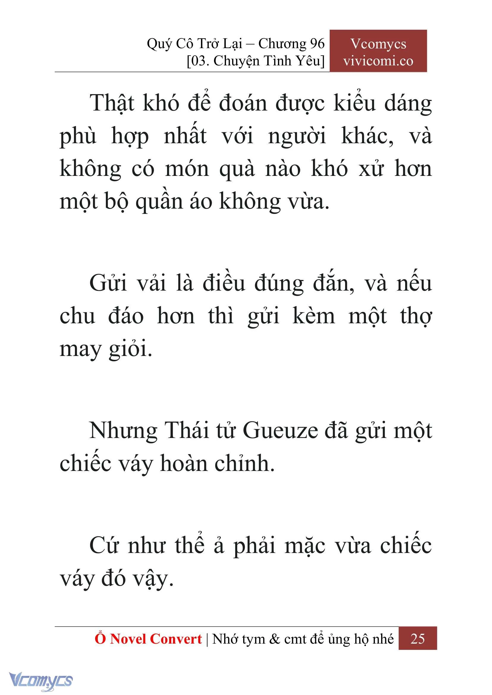 [Novel] Quý Cô Trở Lại Chapter  96 - 27