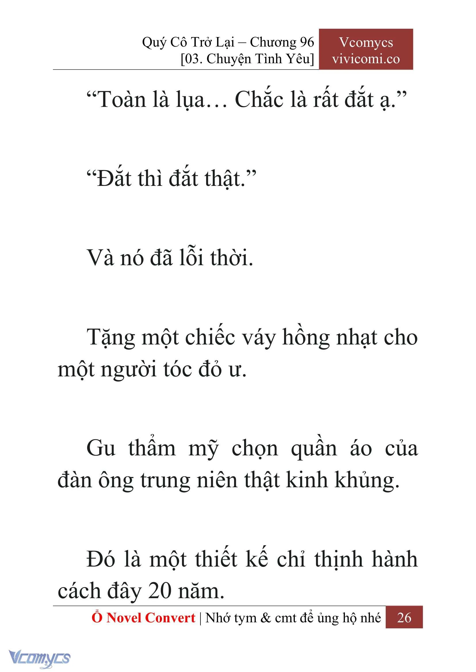 [Novel] Quý Cô Trở Lại Chapter  96 - 28