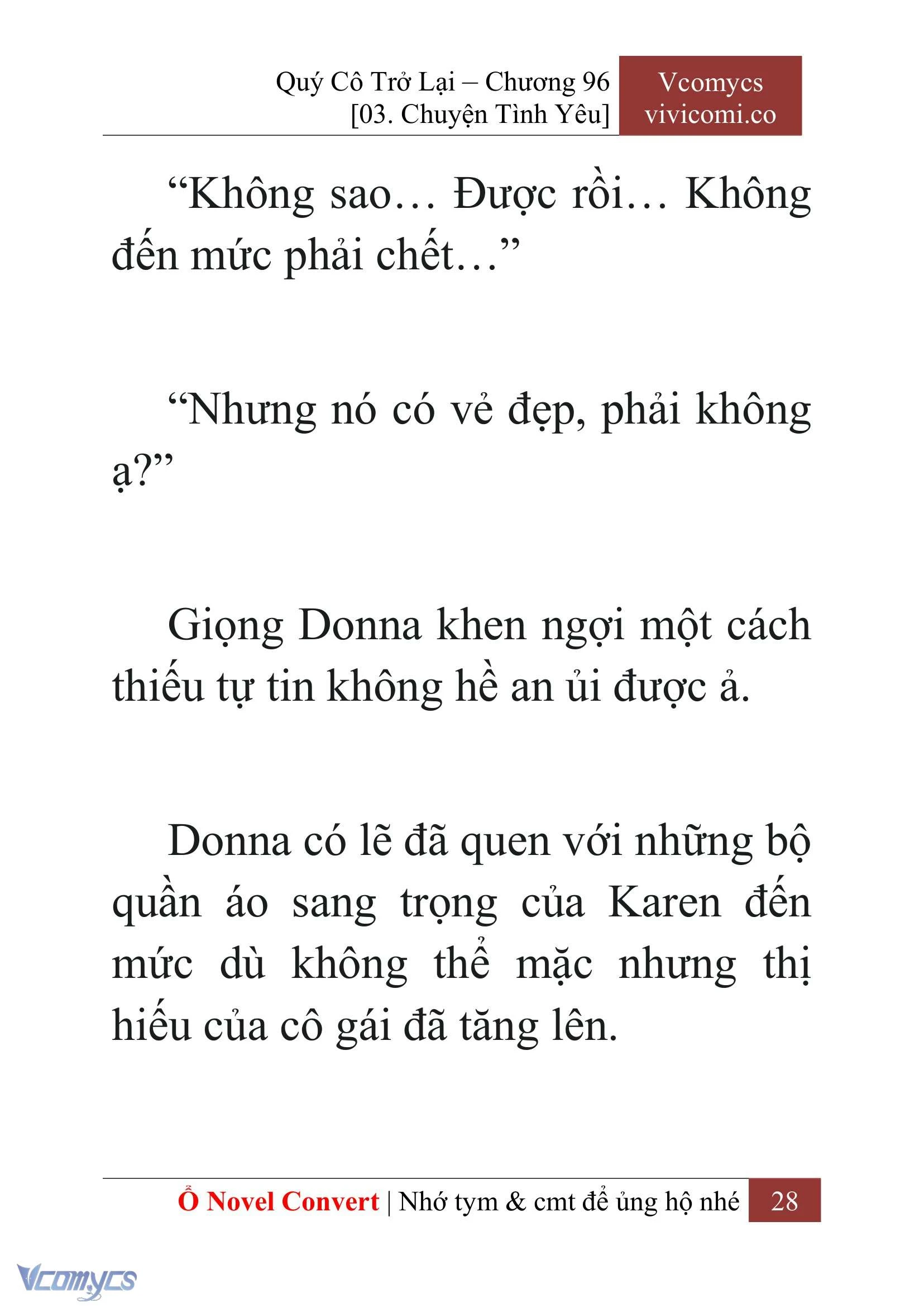 [Novel] Quý Cô Trở Lại Chapter  96 - 30