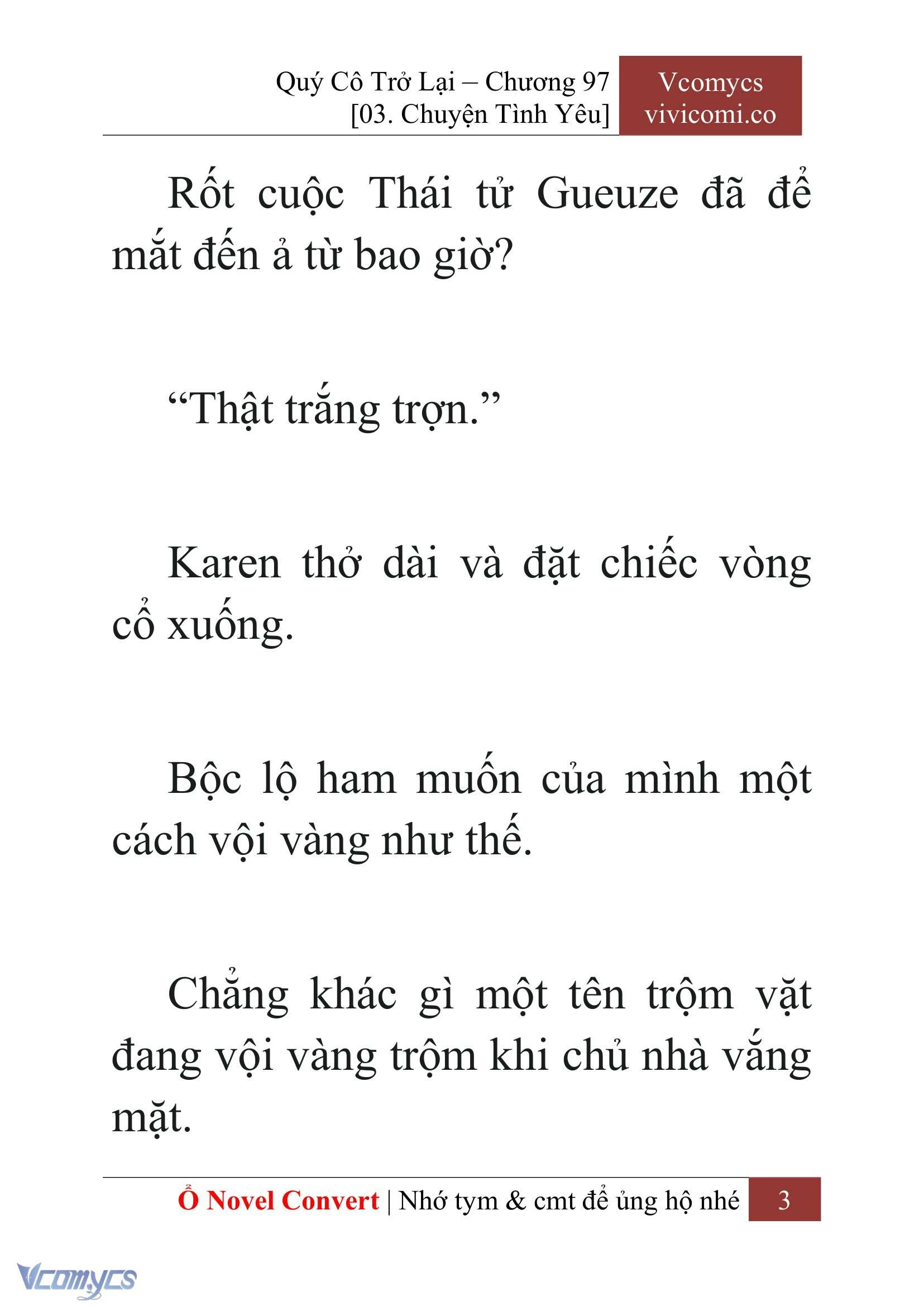 [Novel] Quý Cô Trở Lại Chapter  97 - 5