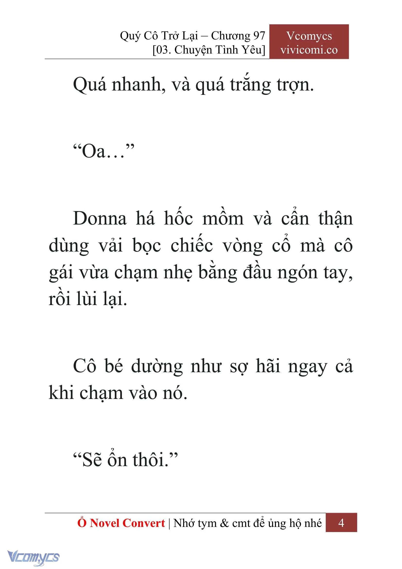 [Novel] Quý Cô Trở Lại Chapter  97 - 6
