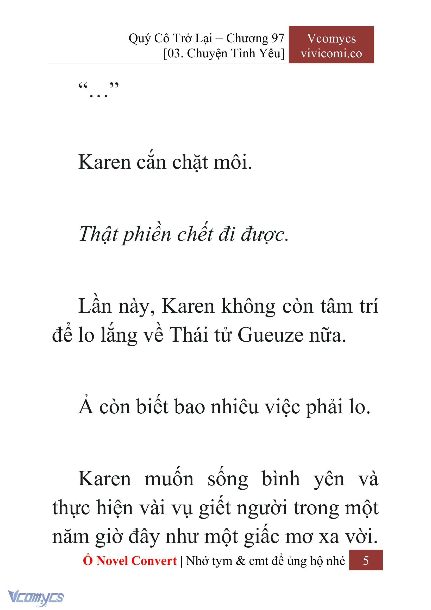 [Novel] Quý Cô Trở Lại Chapter  97 - 7