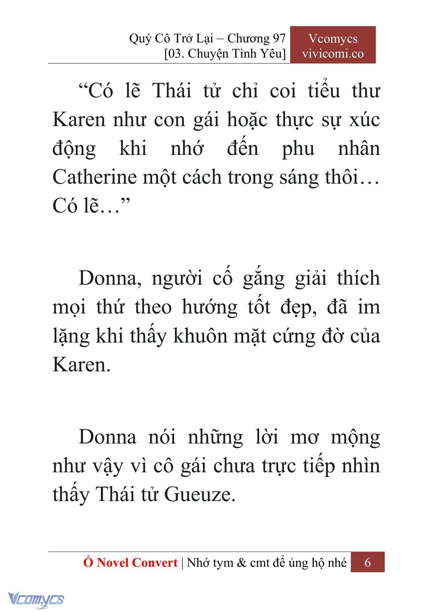 [Novel] Quý Cô Trở Lại Chapter  97 - 8