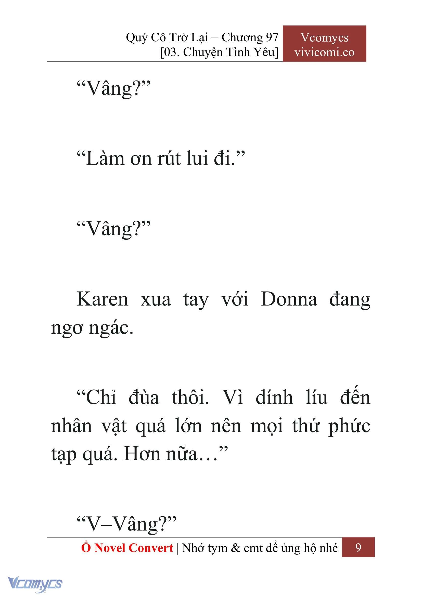 [Novel] Quý Cô Trở Lại Chapter  97 - 11