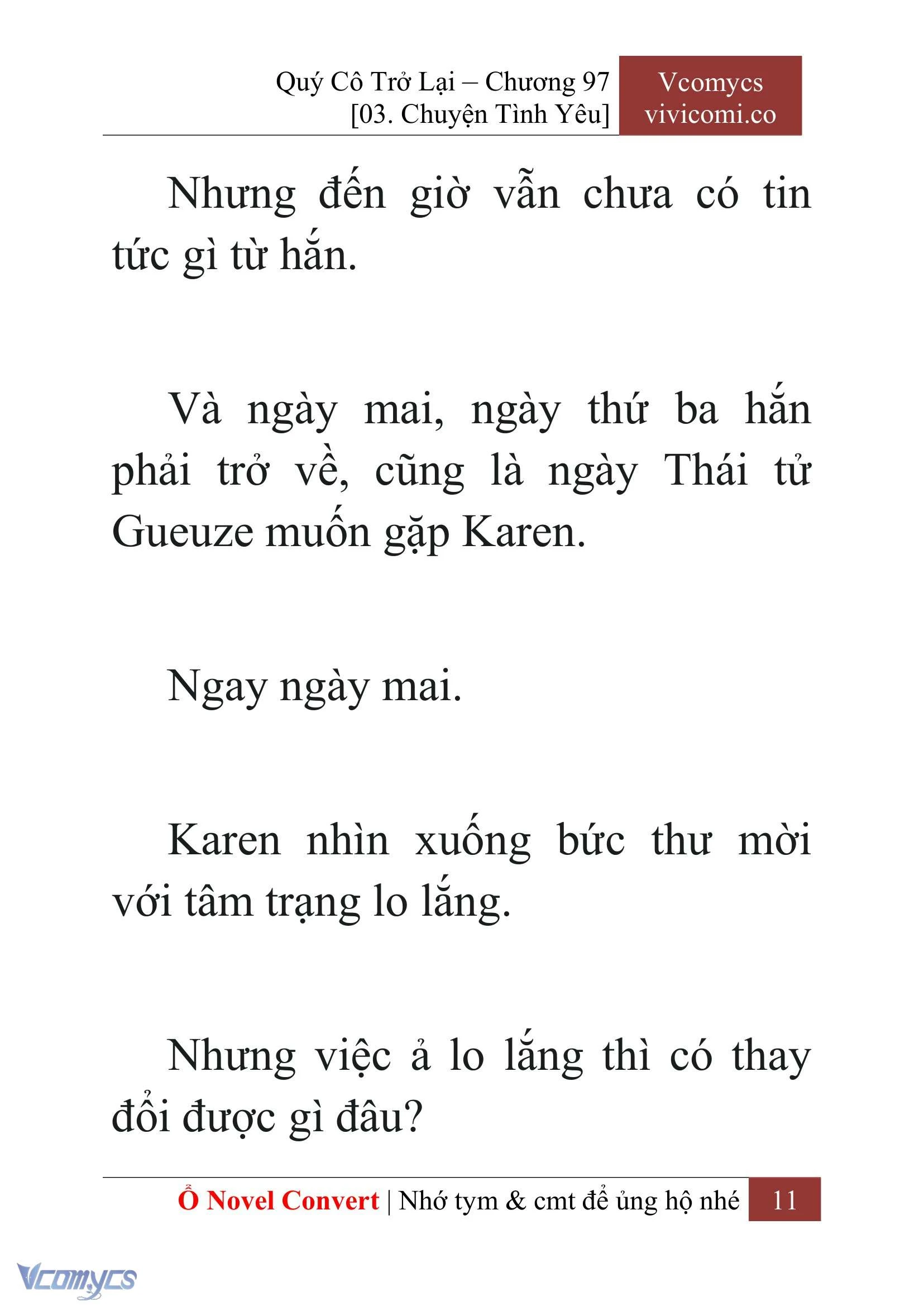 [Novel] Quý Cô Trở Lại Chapter  97 - 13