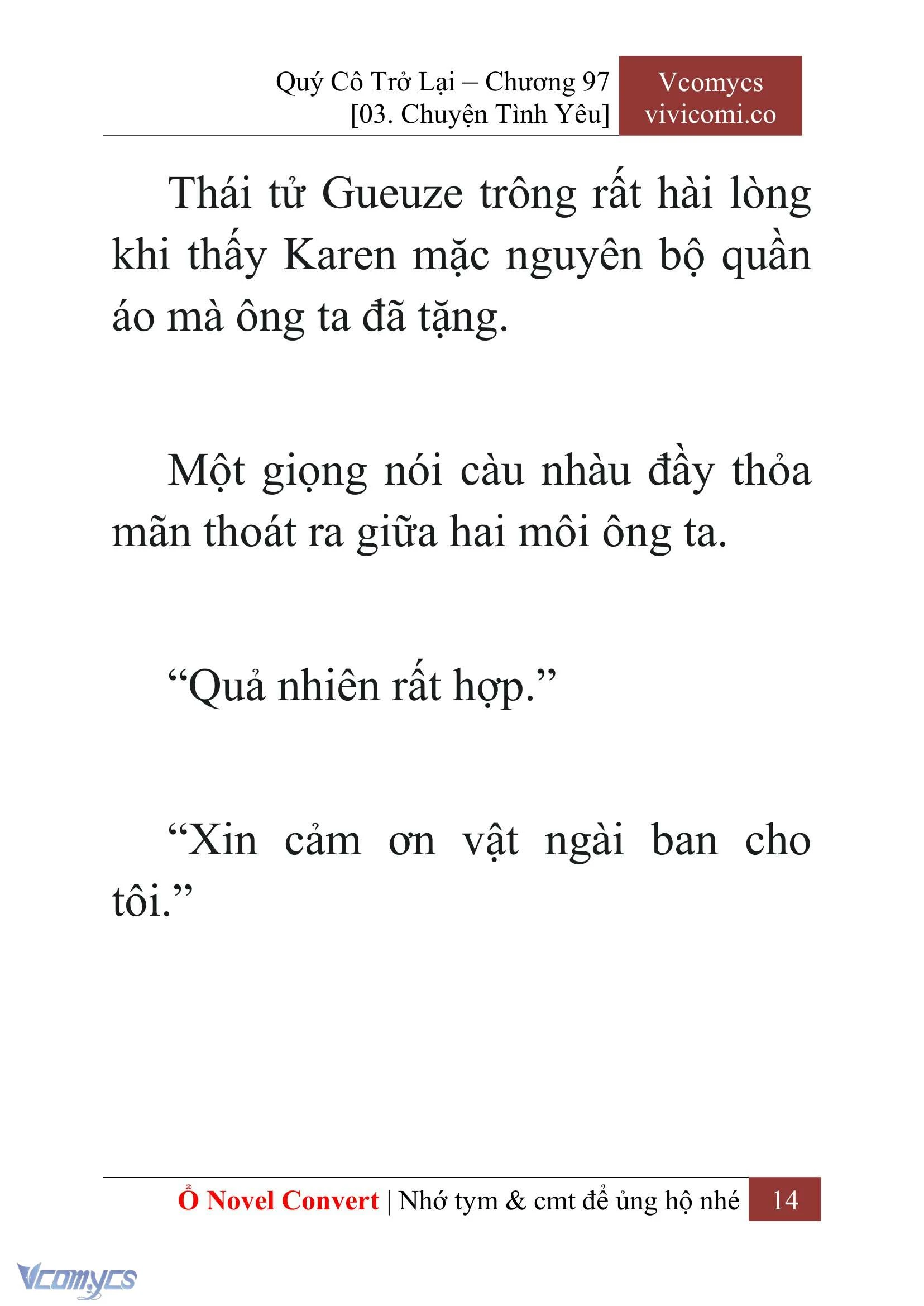 [Novel] Quý Cô Trở Lại Chapter  97 - 16