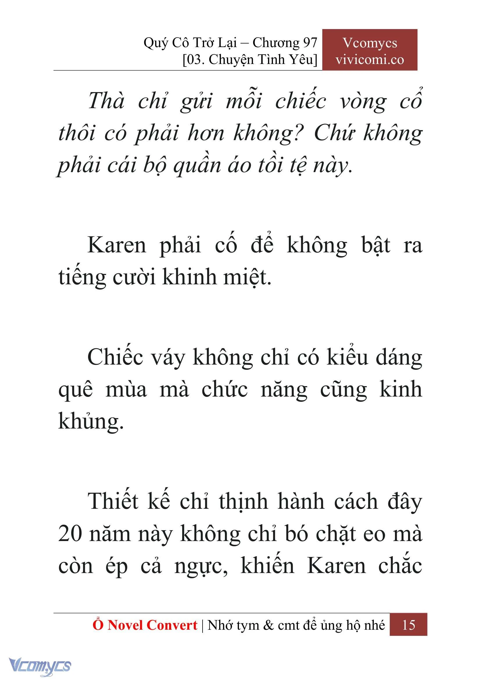 [Novel] Quý Cô Trở Lại Chapter  97 - 17