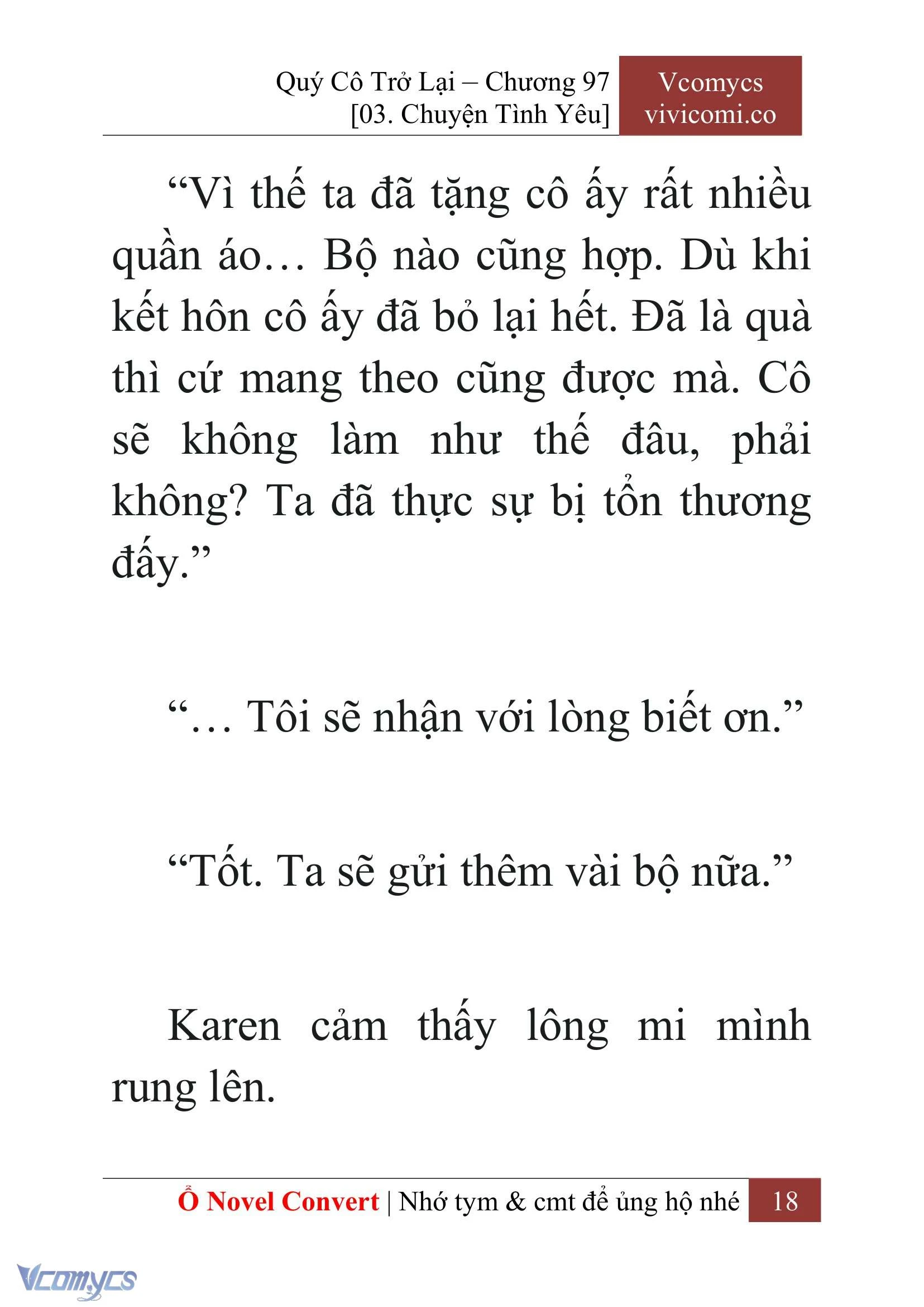 [Novel] Quý Cô Trở Lại Chapter  97 - 20