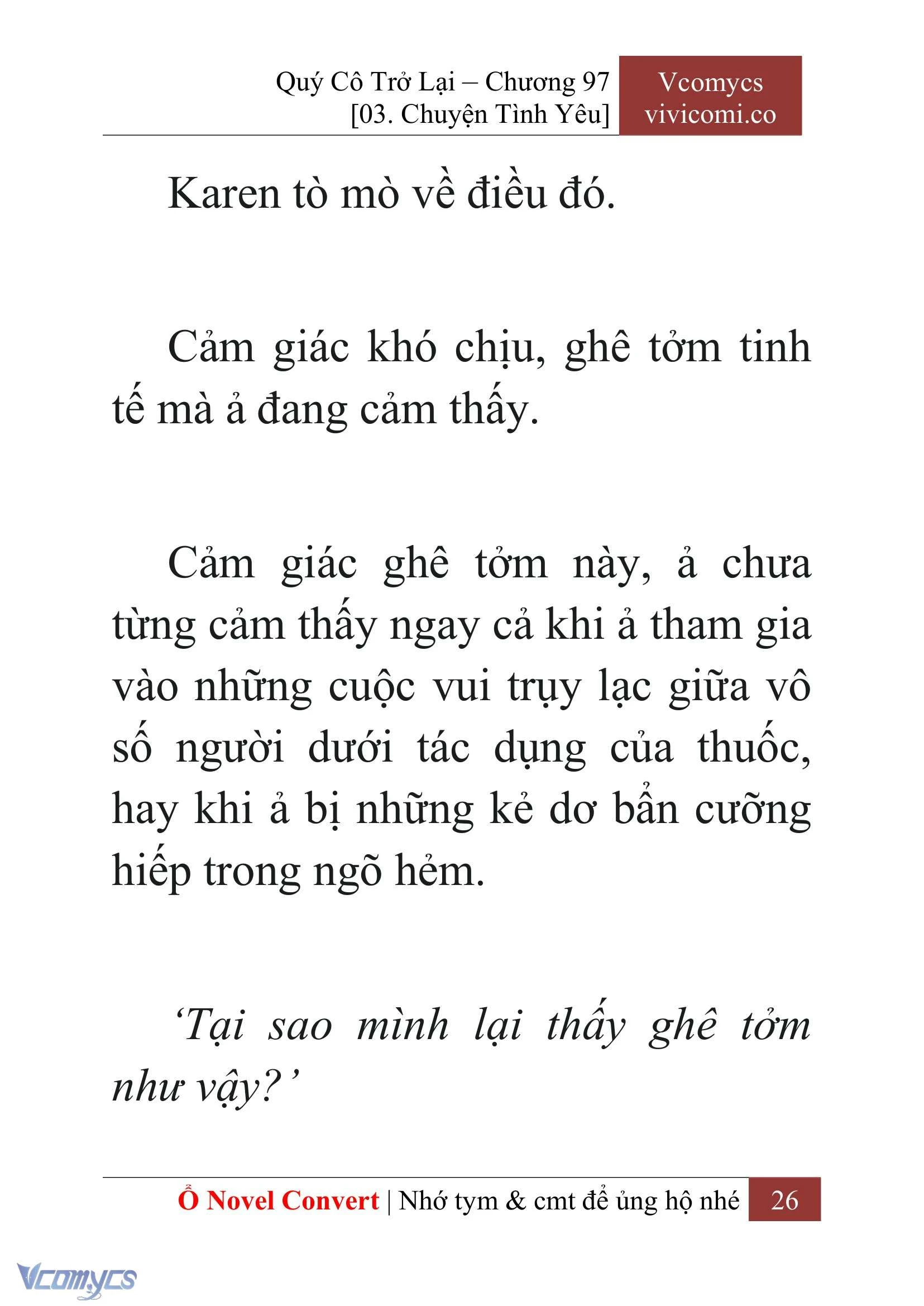 [Novel] Quý Cô Trở Lại Chapter  97 - 28