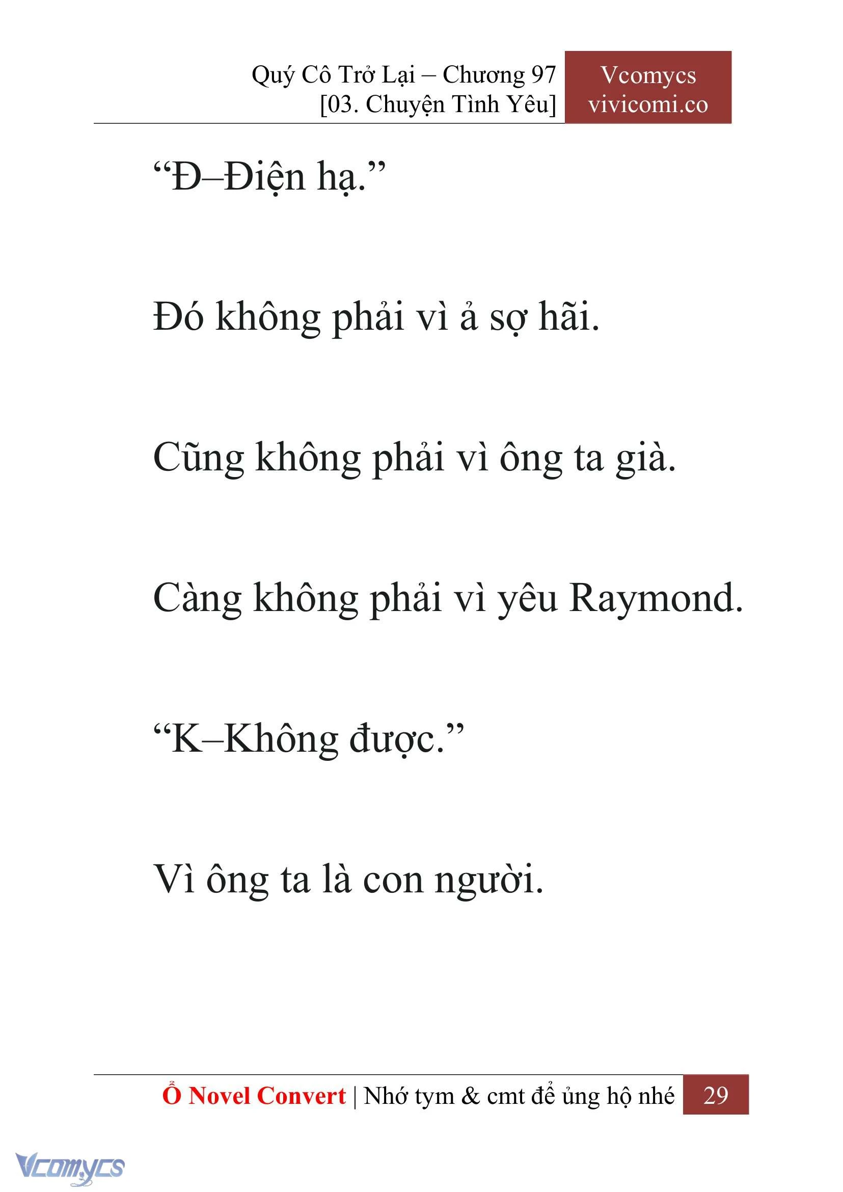 [Novel] Quý Cô Trở Lại Chapter  97 - 31
