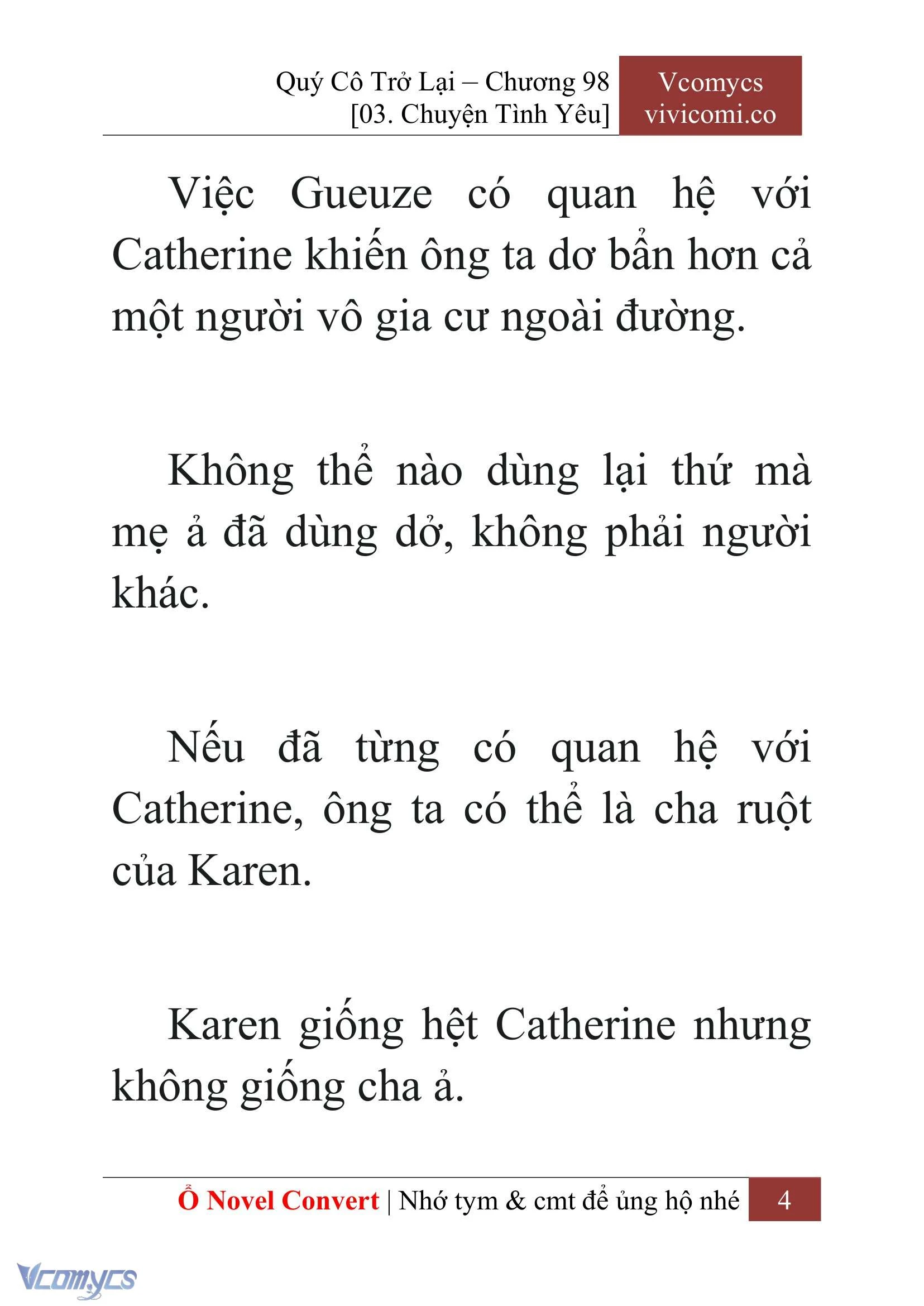 [Novel] Quý Cô Trở Lại Chapter  98 - 6