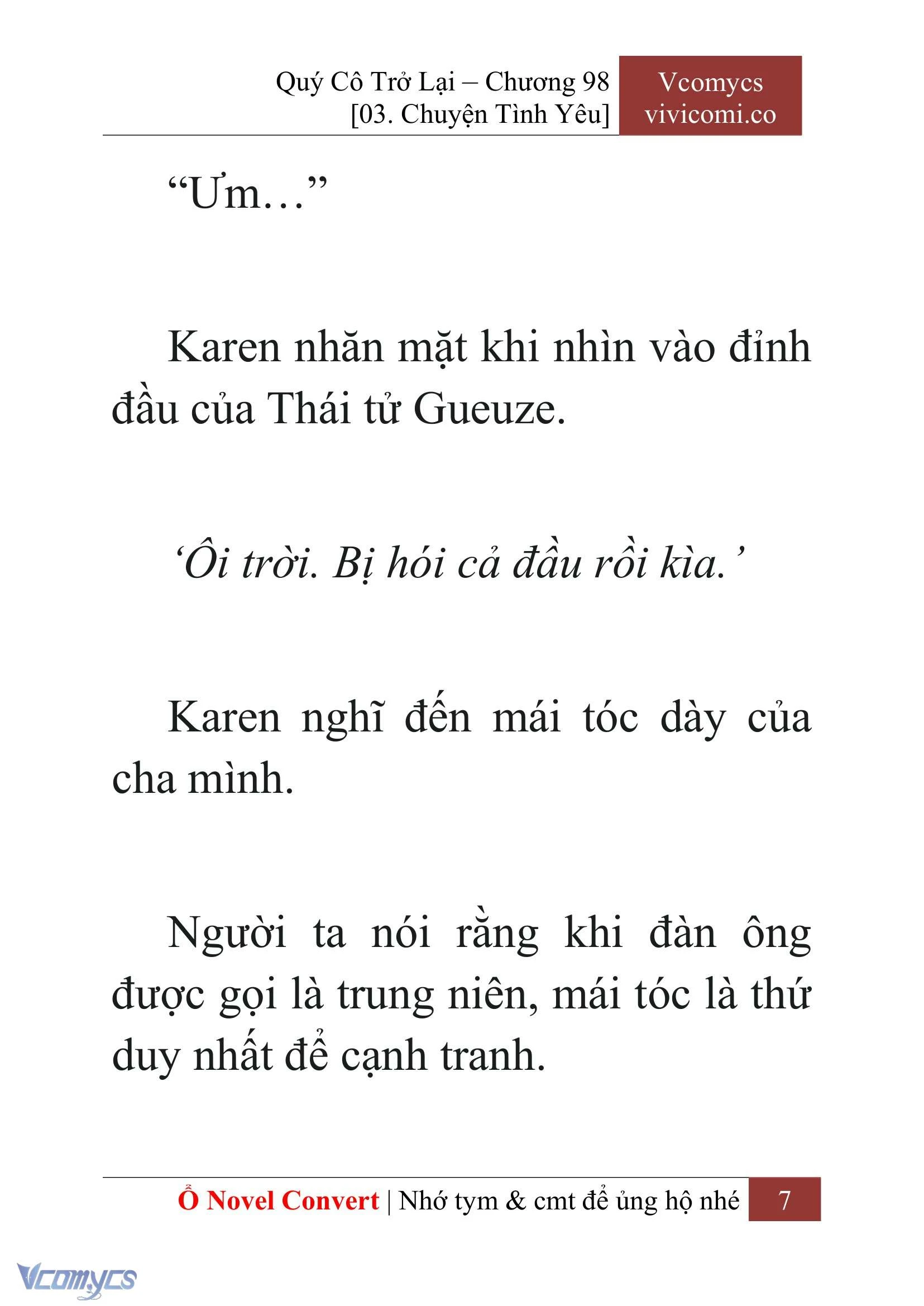 [Novel] Quý Cô Trở Lại Chapter  98 - 9