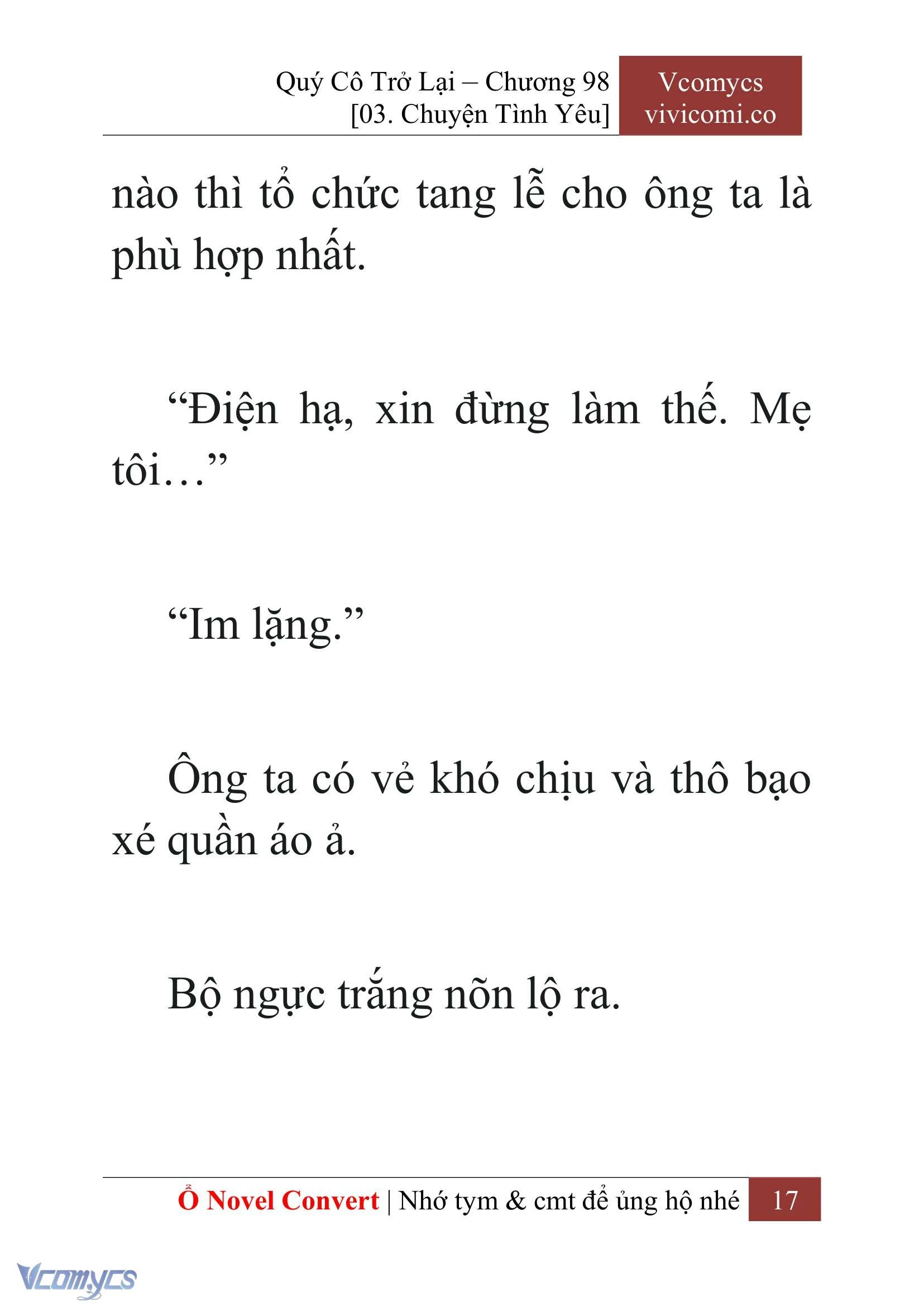[Novel] Quý Cô Trở Lại Chapter  98 - 19
