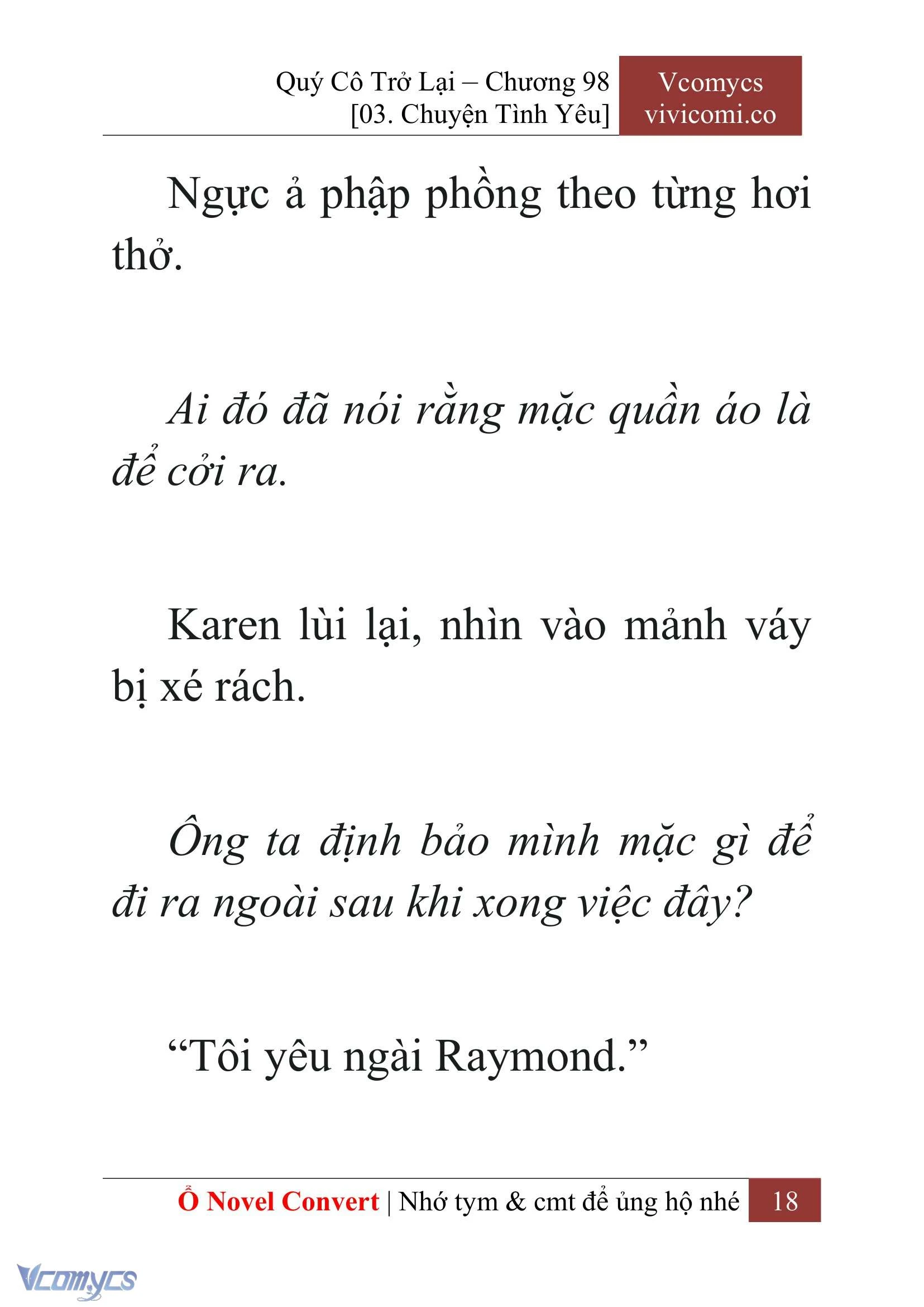 [Novel] Quý Cô Trở Lại Chapter  98 - 20